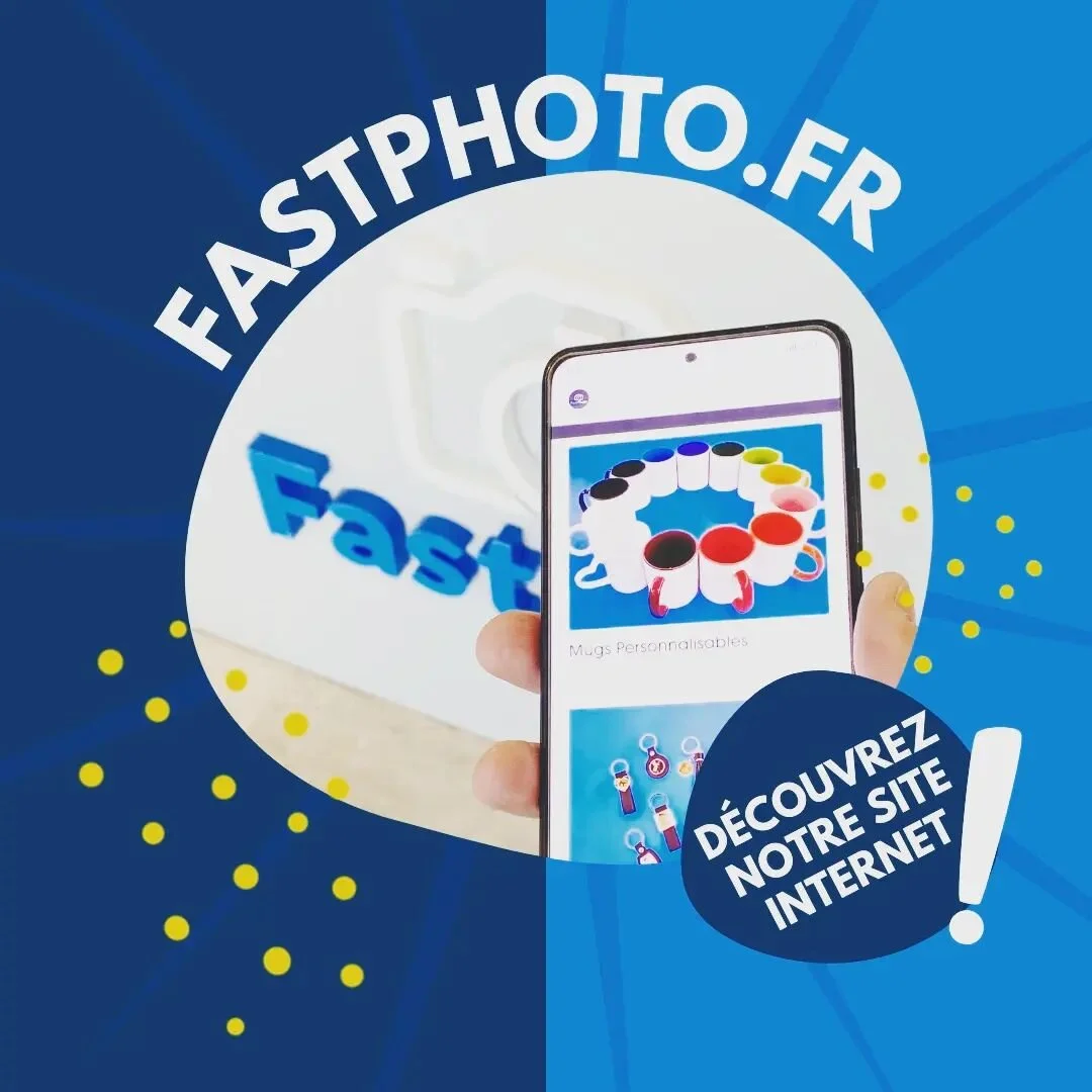 C'est avec plaisir que nous vous informons de l'ouverture de notre nouveau site internet : www.fastphoto.fr
😁💻💡
Après plusieurs semaines de développement, nous sommes heureux de pouvoir vous présenter la vitrine de notre bouti