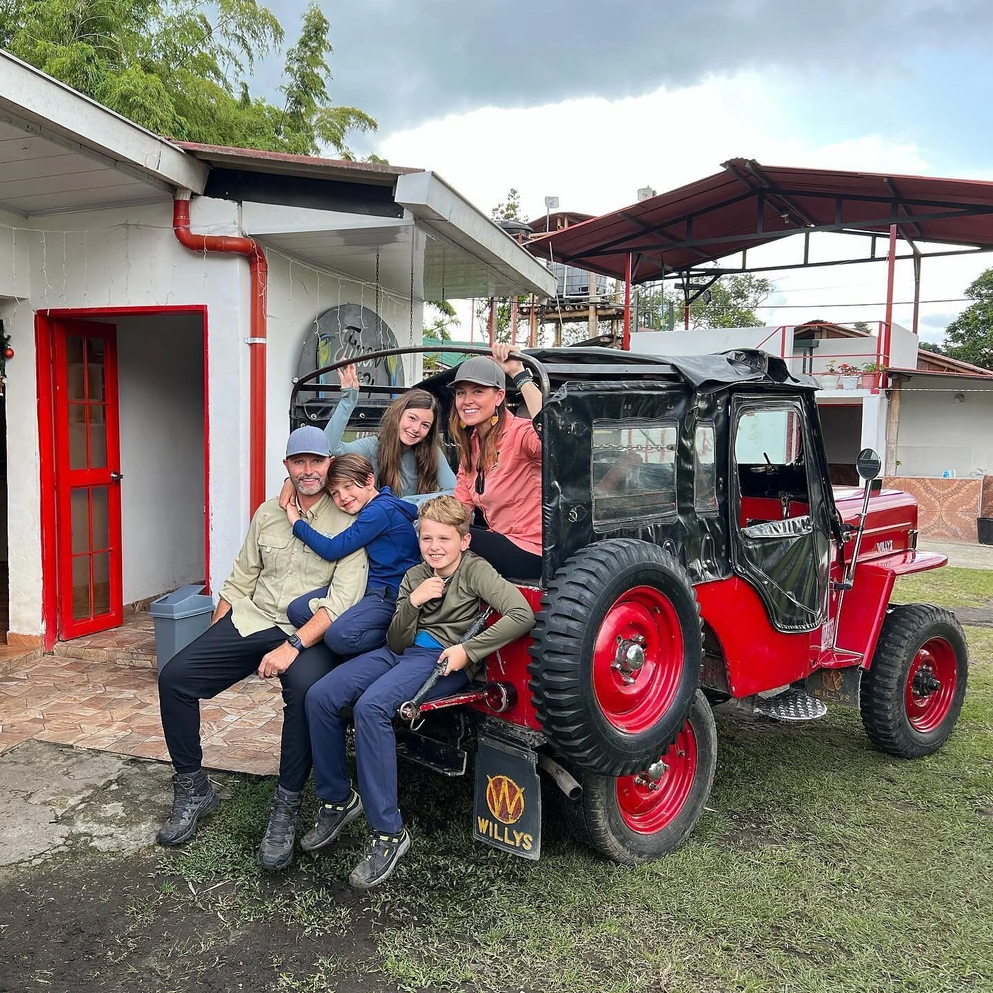 No trip to the coffee region is complete without a coffee farm tour! 

We rode in a 1954 Jeep Willy up steep mountain alleys (this was a highlight for the kids!) to get to this remarkable family farm. 

Colombia is well known for their coffee and par