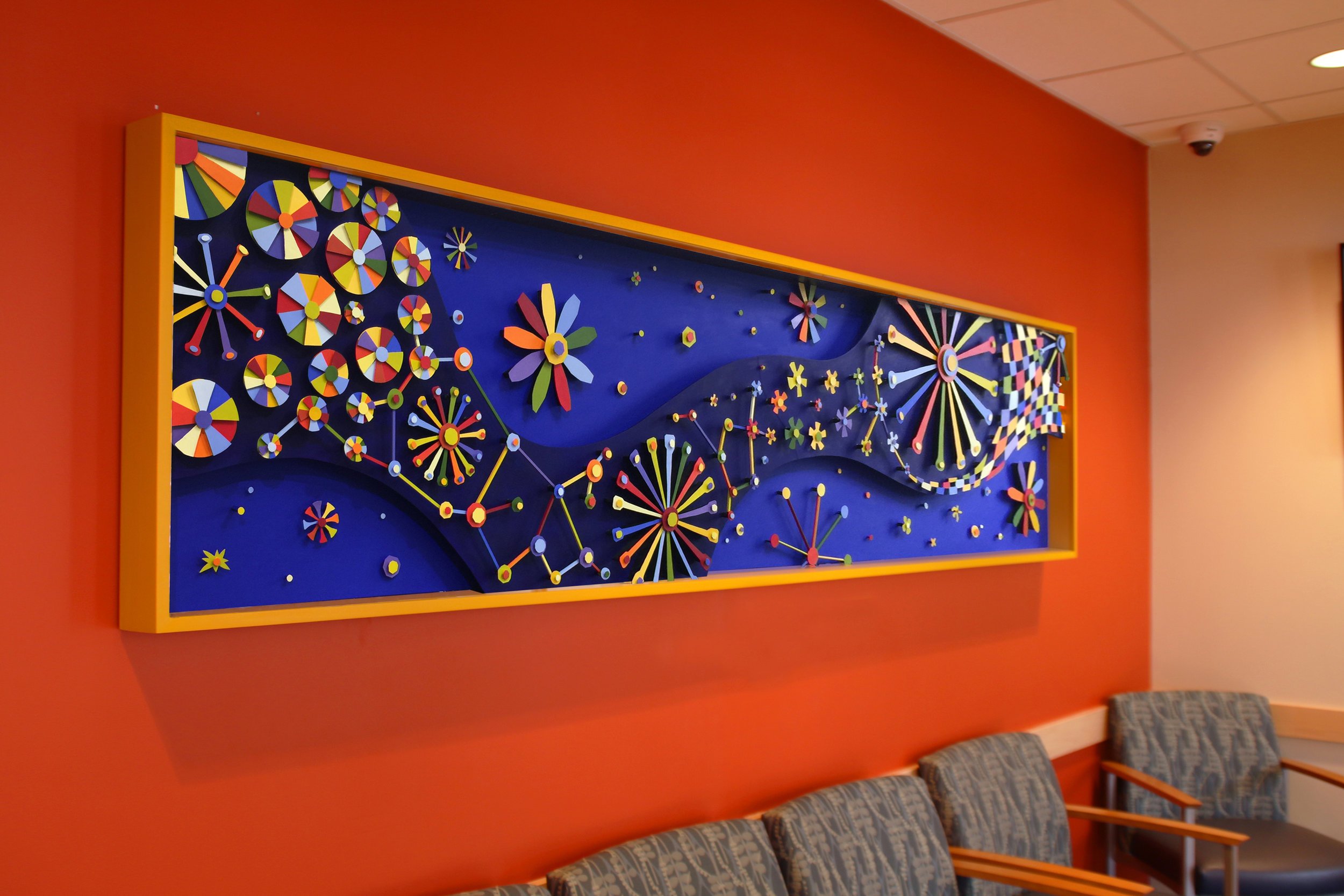 Tom Nussbaum
Starry Night, 2017
Acrylic on steel, wood and paper