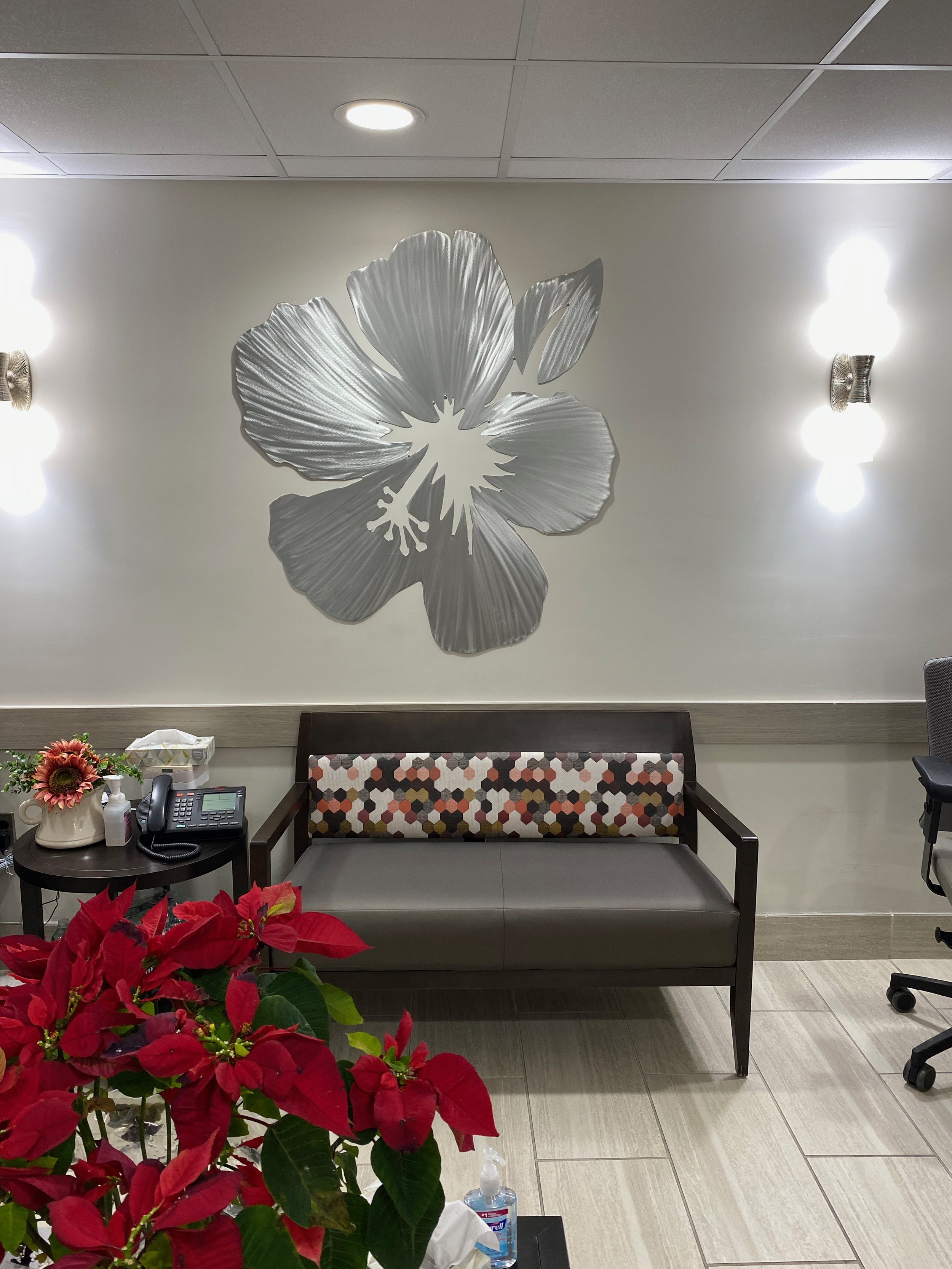 Bobby Singleton, Hibiscus Flower, Handmade steel and aluminum