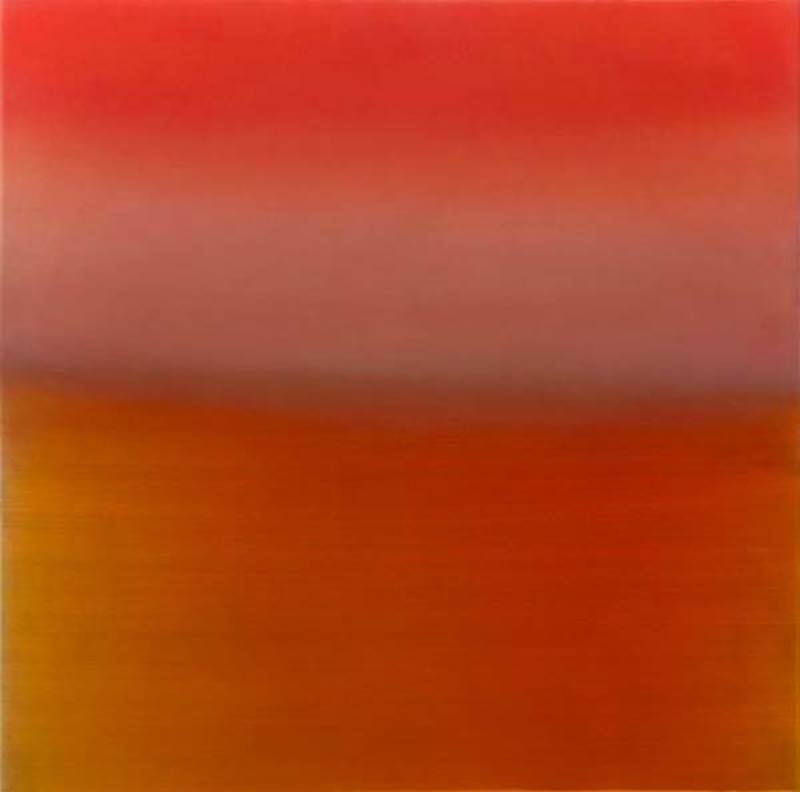 Miya Ando, Vermillion, Urethane, pigment, resin and aluminum