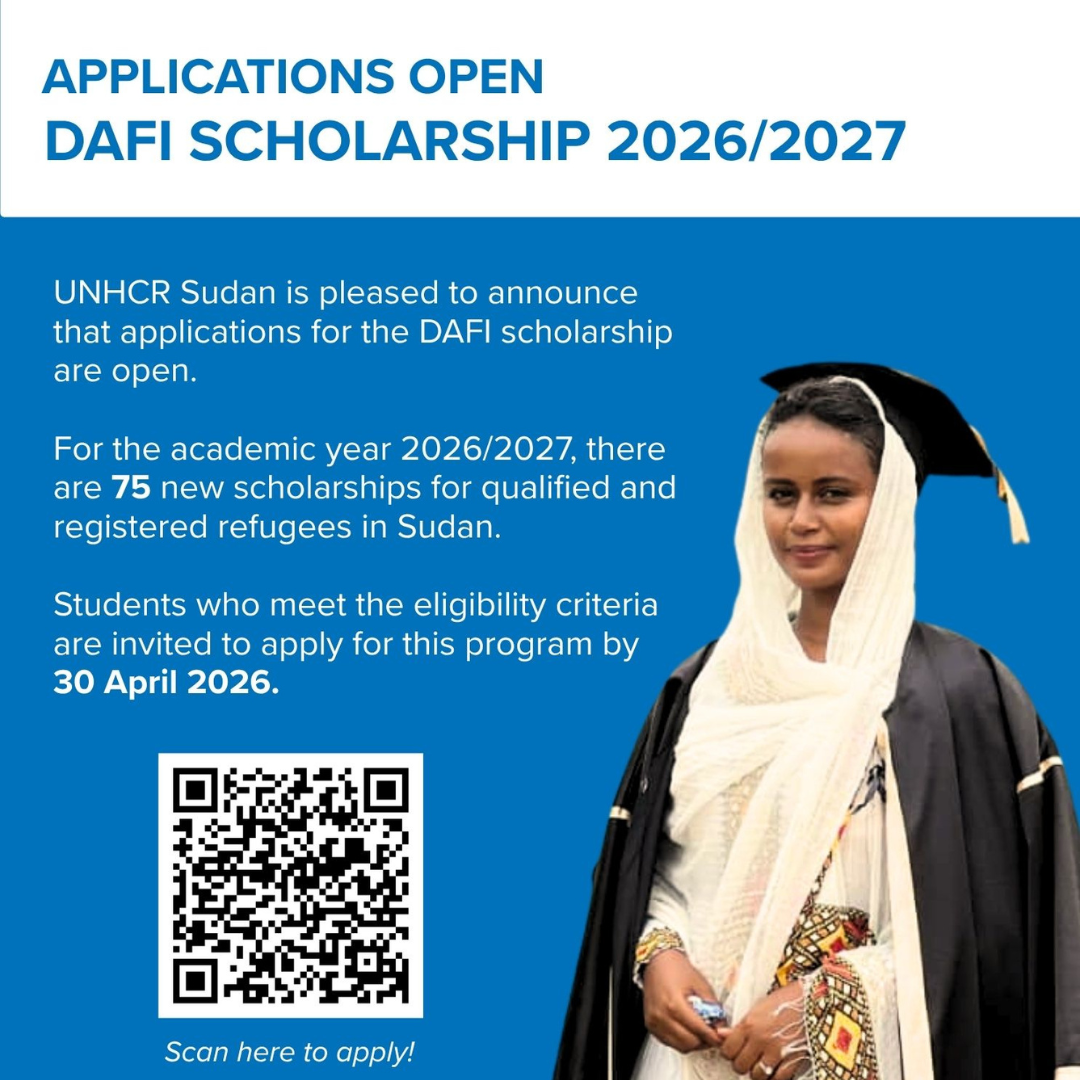 DAFI 2026 Scholarship Applications Open for Sudanese Refugees