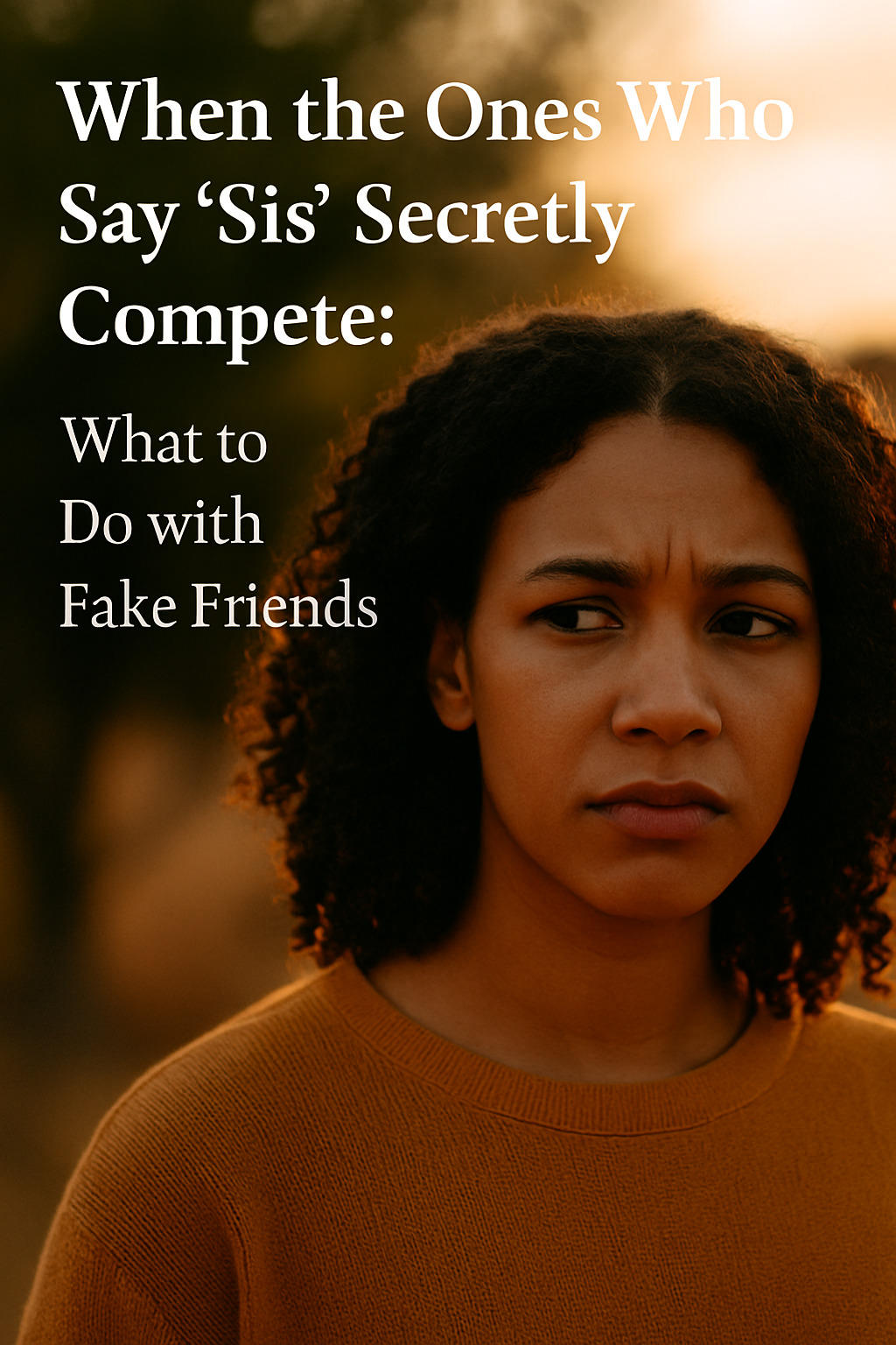When the Ones Who Say “Sis” Secretly Compete: What To Do With Fake Friends