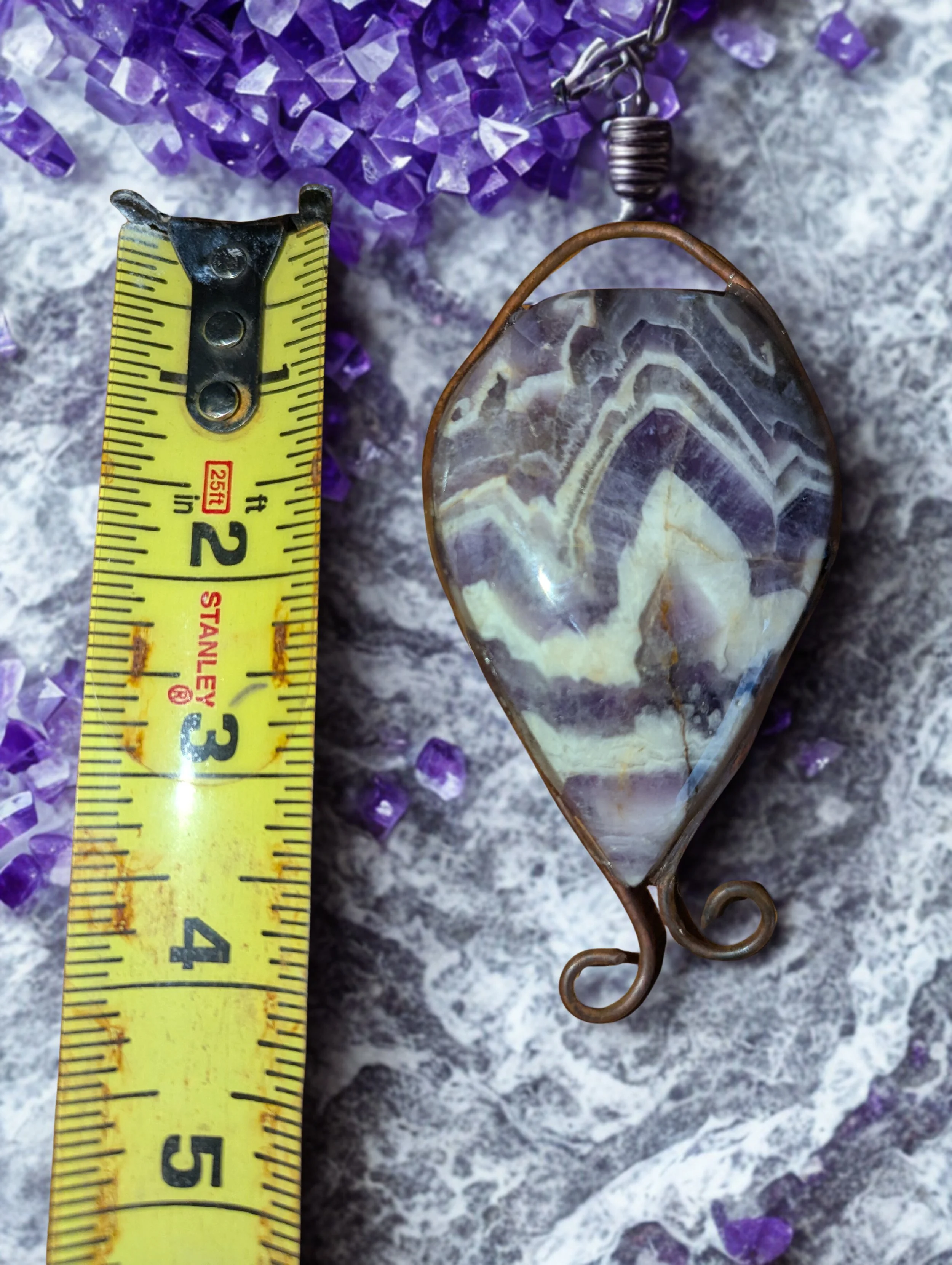 Amethyst & Quartz Pendant