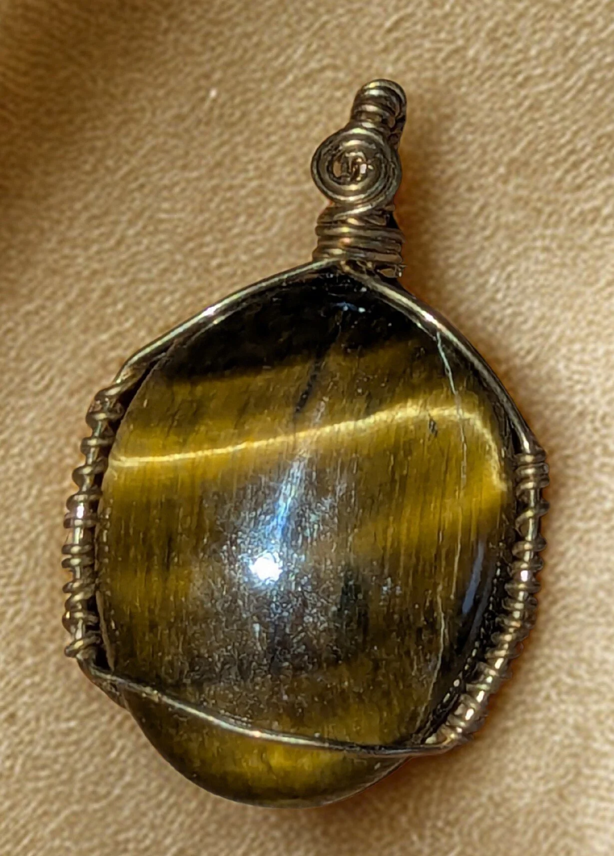 Polished Tiger's Eye Pendant