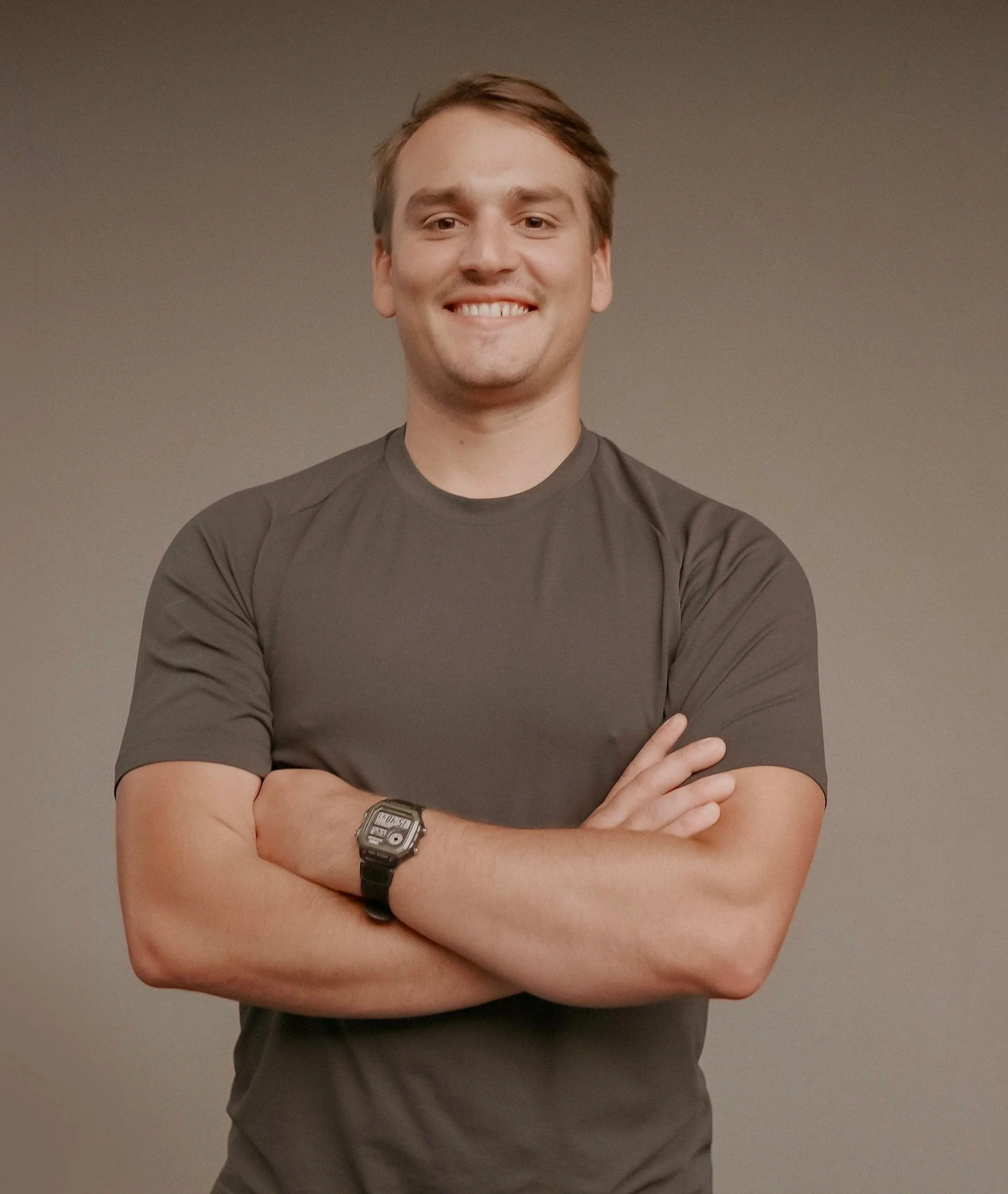 Charlie Briers, providing physio for low back pain.