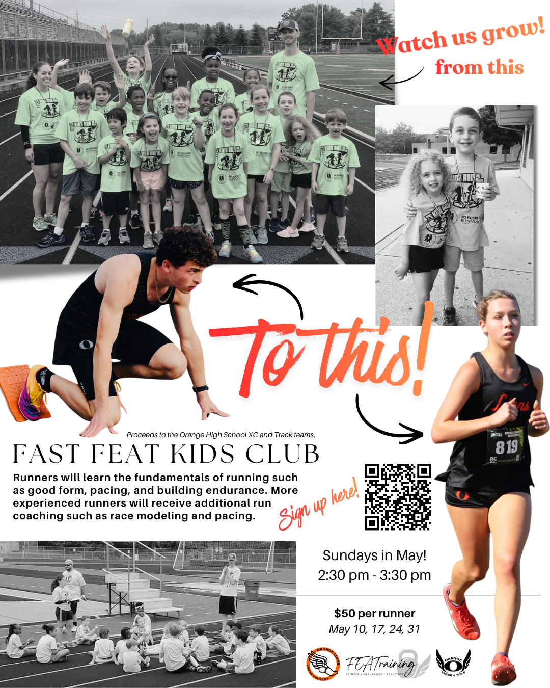 Fast FEAT Kids Club Spring 2026 flyer