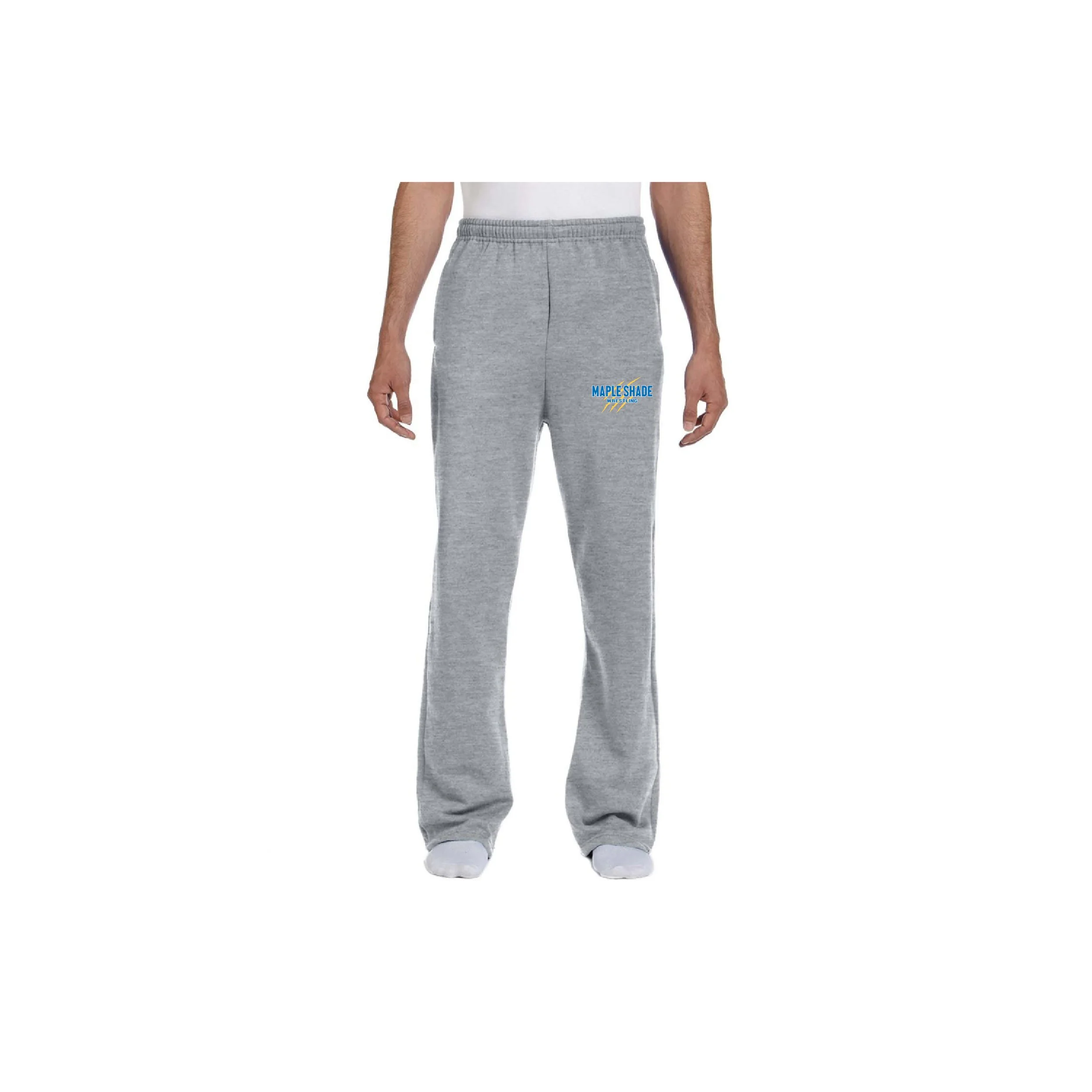 MSWR-974MPD3 Jerzees Open Bottom Sweatpants with Pockets!!
