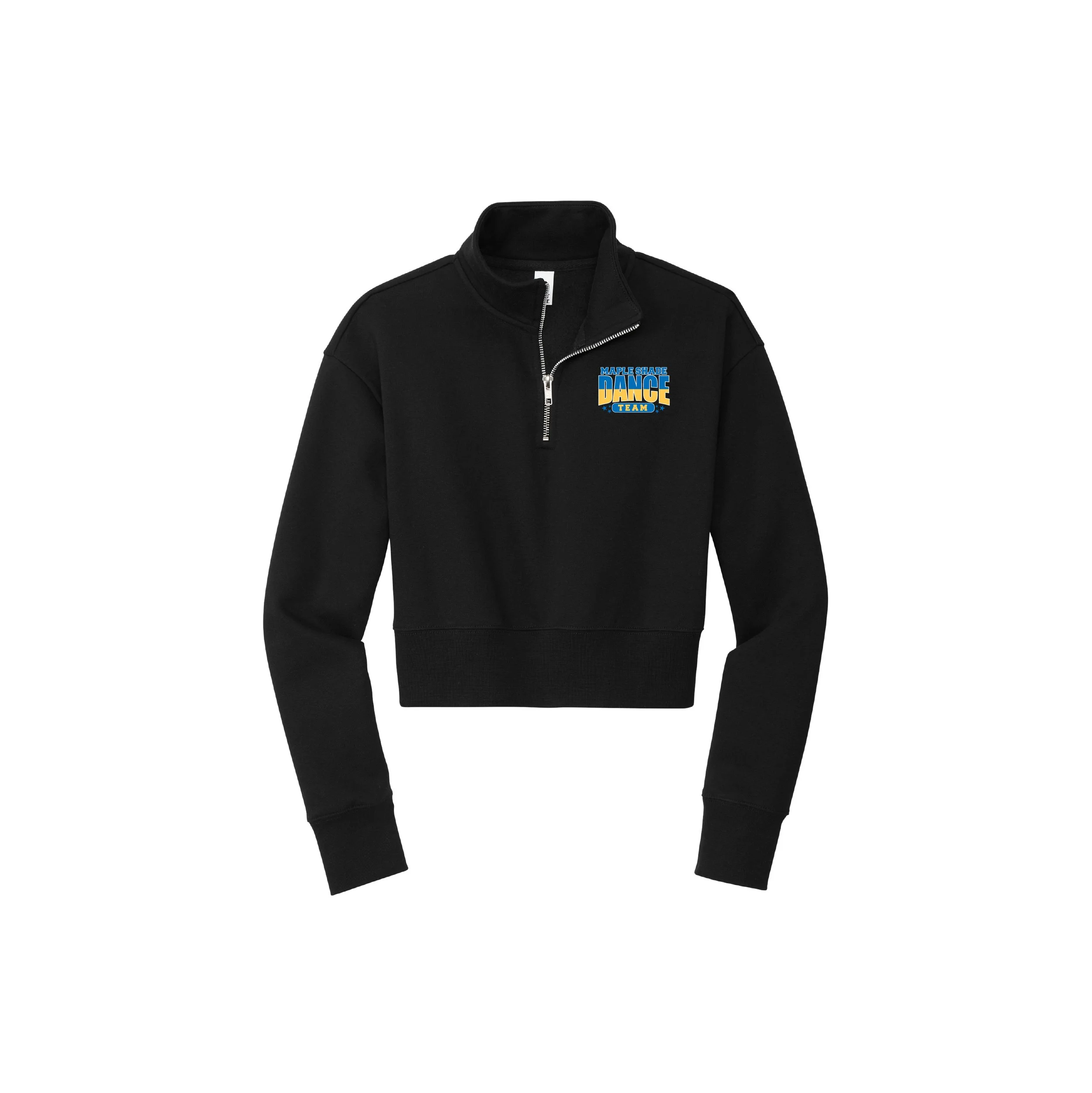 MSDANCE-DT6111-D2 Ladies District Crop 1/2 Zip Sweatshirt!!