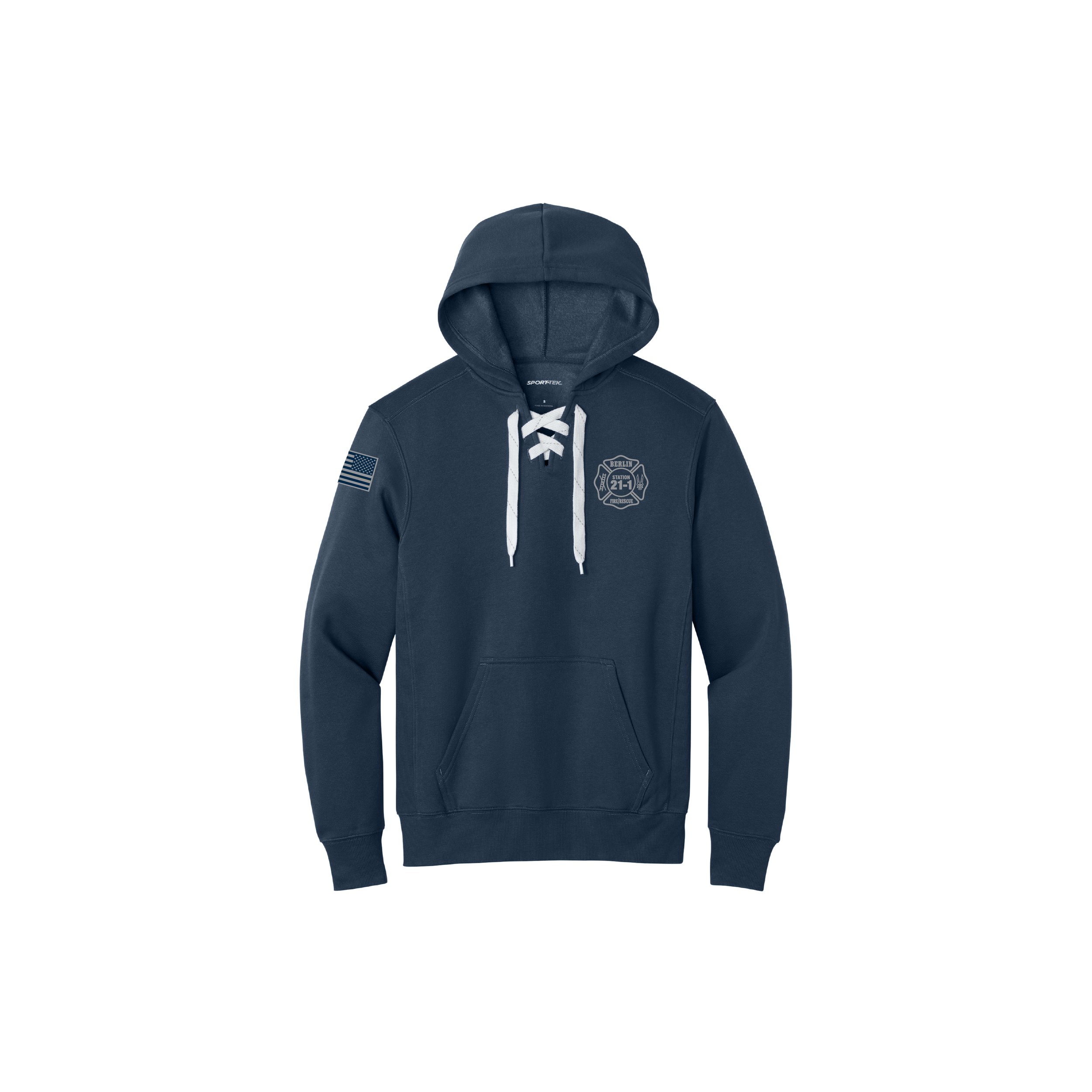 ST271BF-SUB Adult Sport Tek Lace Front Hoodie!!! Embroidered Logos!