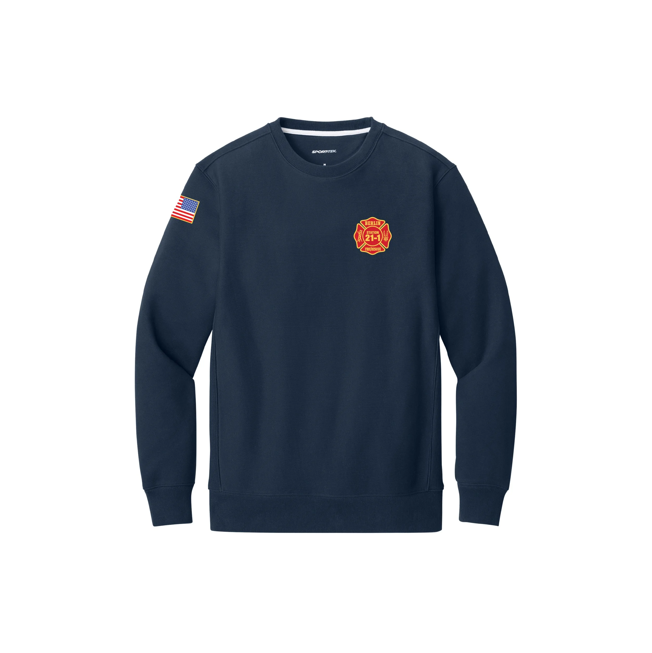 F280BF-FC Adult Sport Tek Super Heavyweight Crewneck Sweatshirt!!! Embroidered Logos!