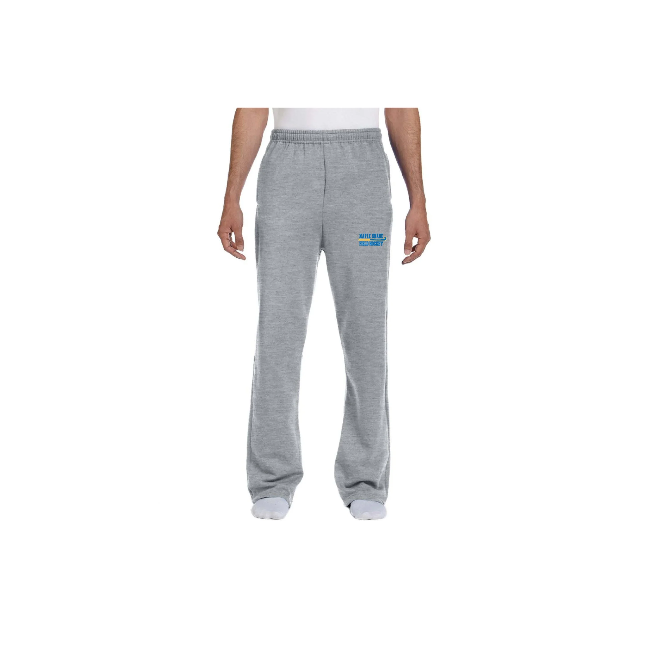 MSFH 974MP-D1 Adult Jerzees Open Bottom Sweatpants with Pockets!!!