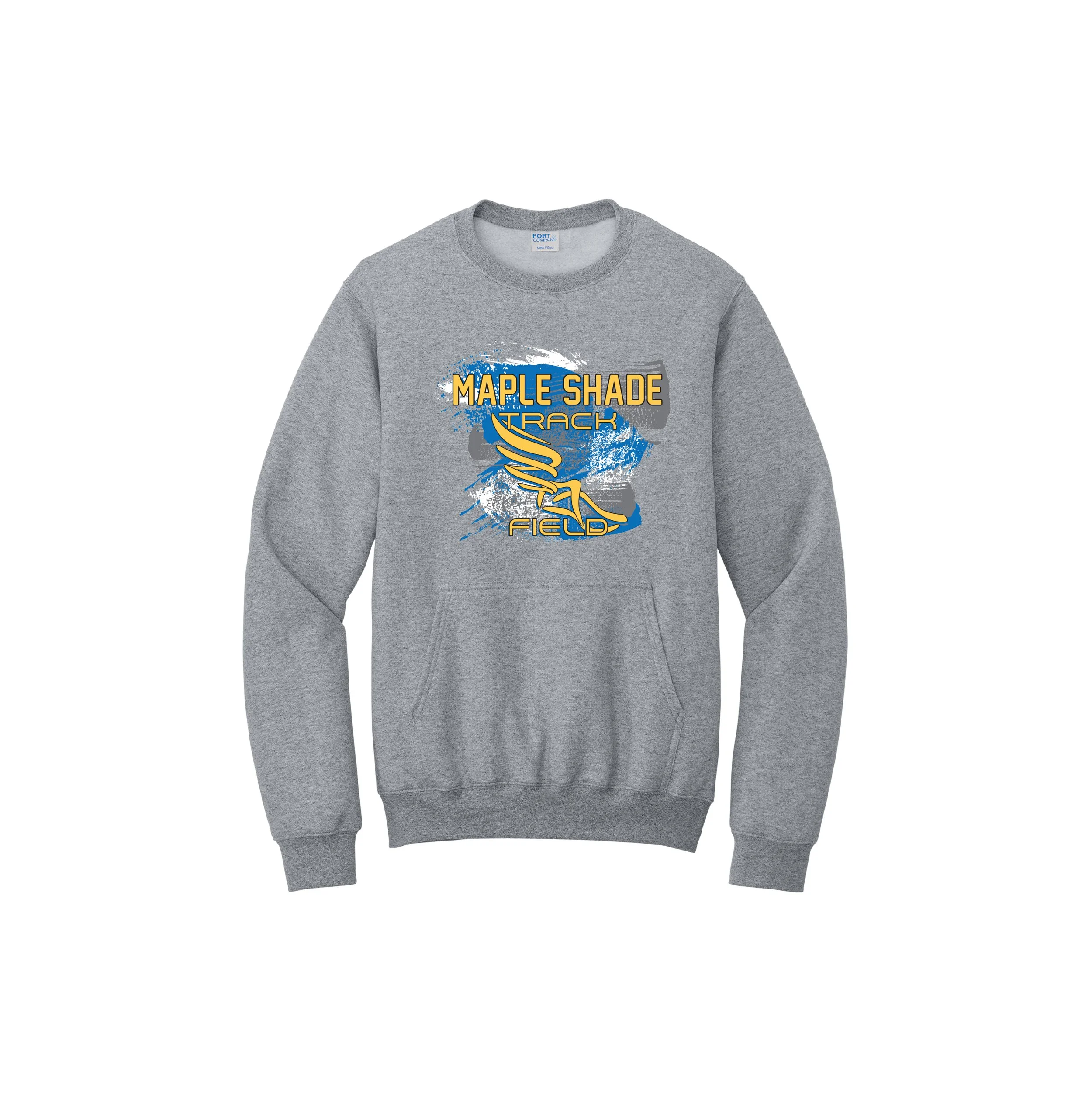 MSTF PC78PKT-PS "The Kanga" Port & Company Crewneck Sweatshirt with Kangaroo Pocket!