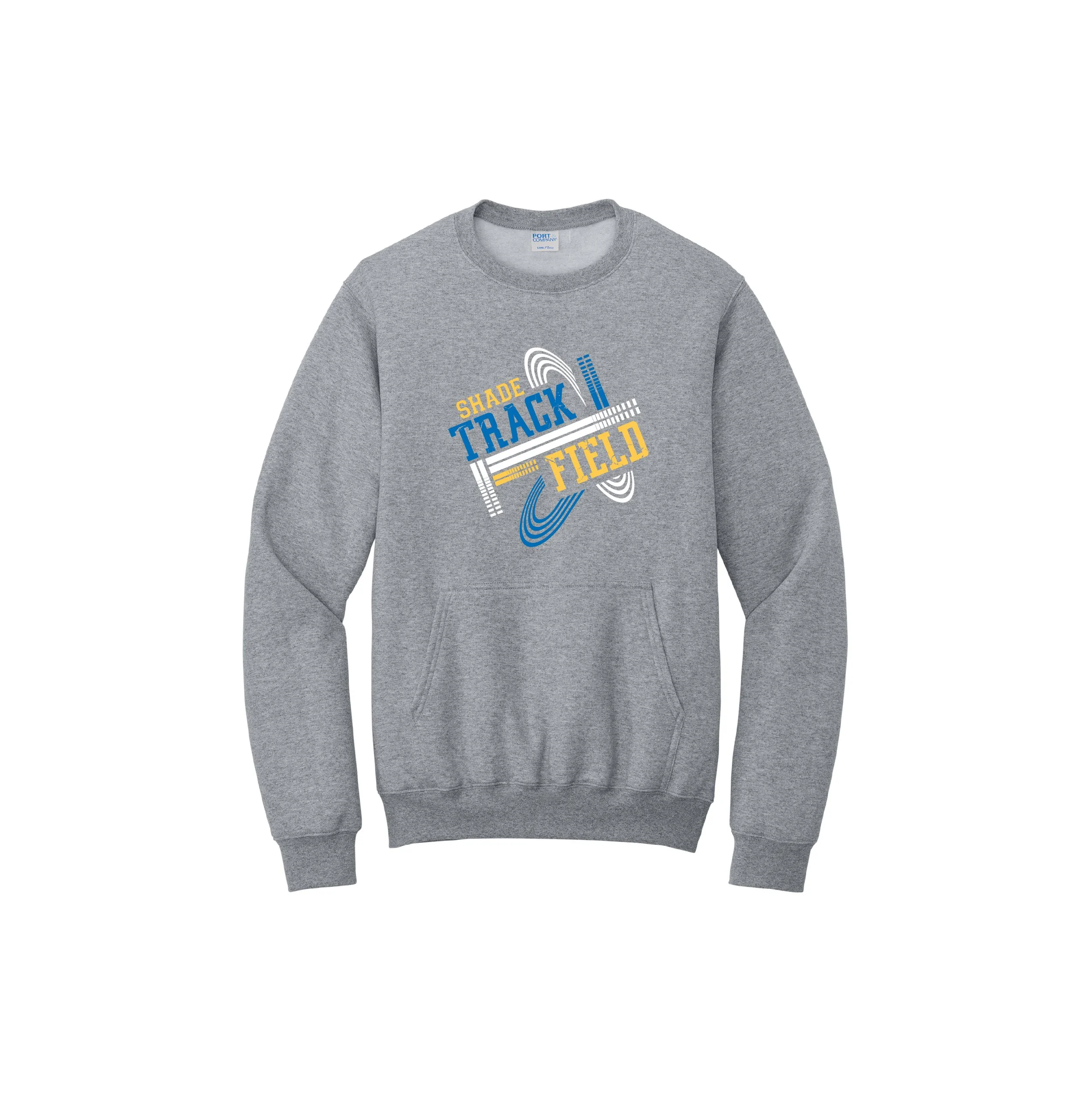 MSTF PC78PKT-D3 "The Kanga" Port & Company Crewneck Sweatshirt with Kangaroo Pocket!