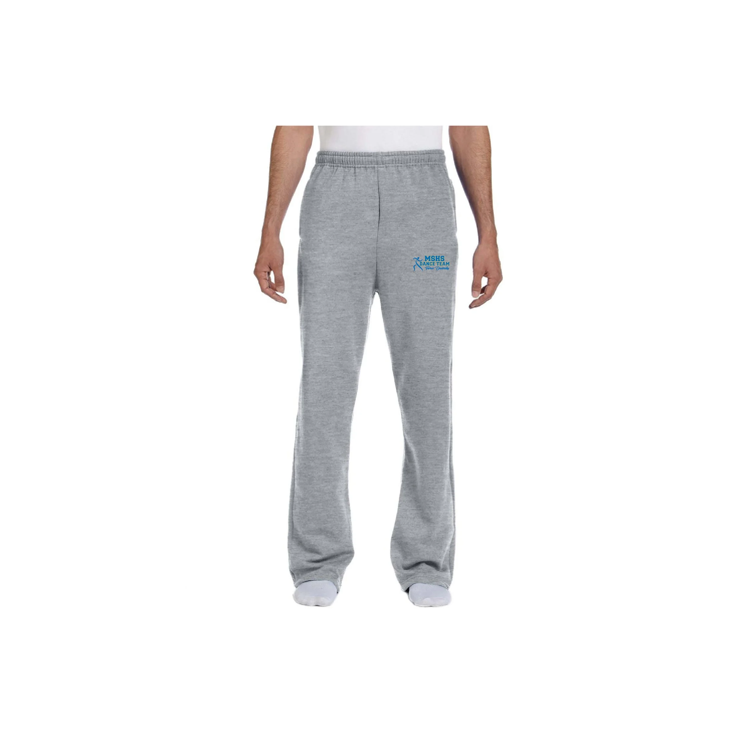 MSDANCE-974MP-D1 Jerzees Open Bottom Sweatpants with Pockets!