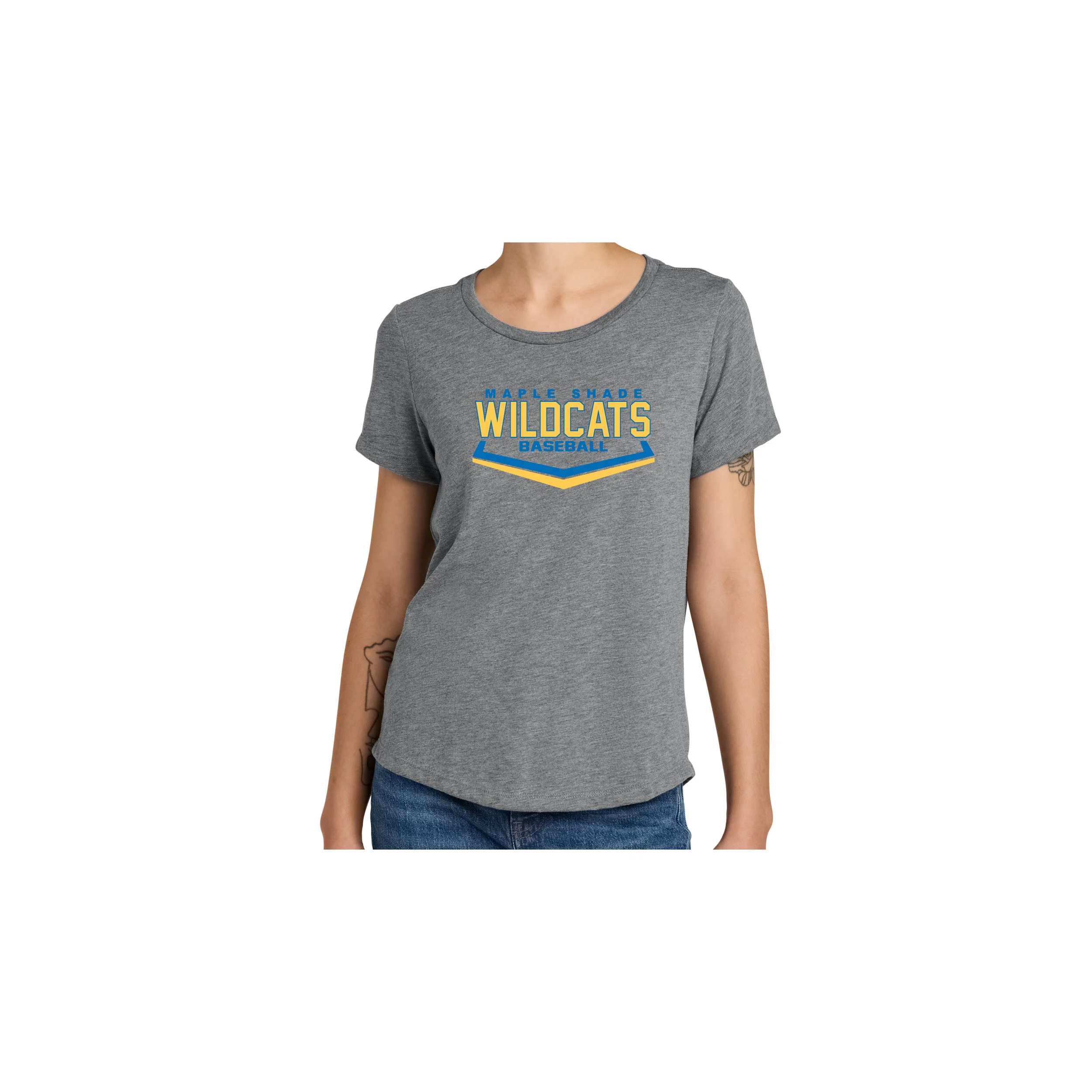 MSBASE-AL2015D3 Women's Tri Blend Scoop Neck Tee!!!