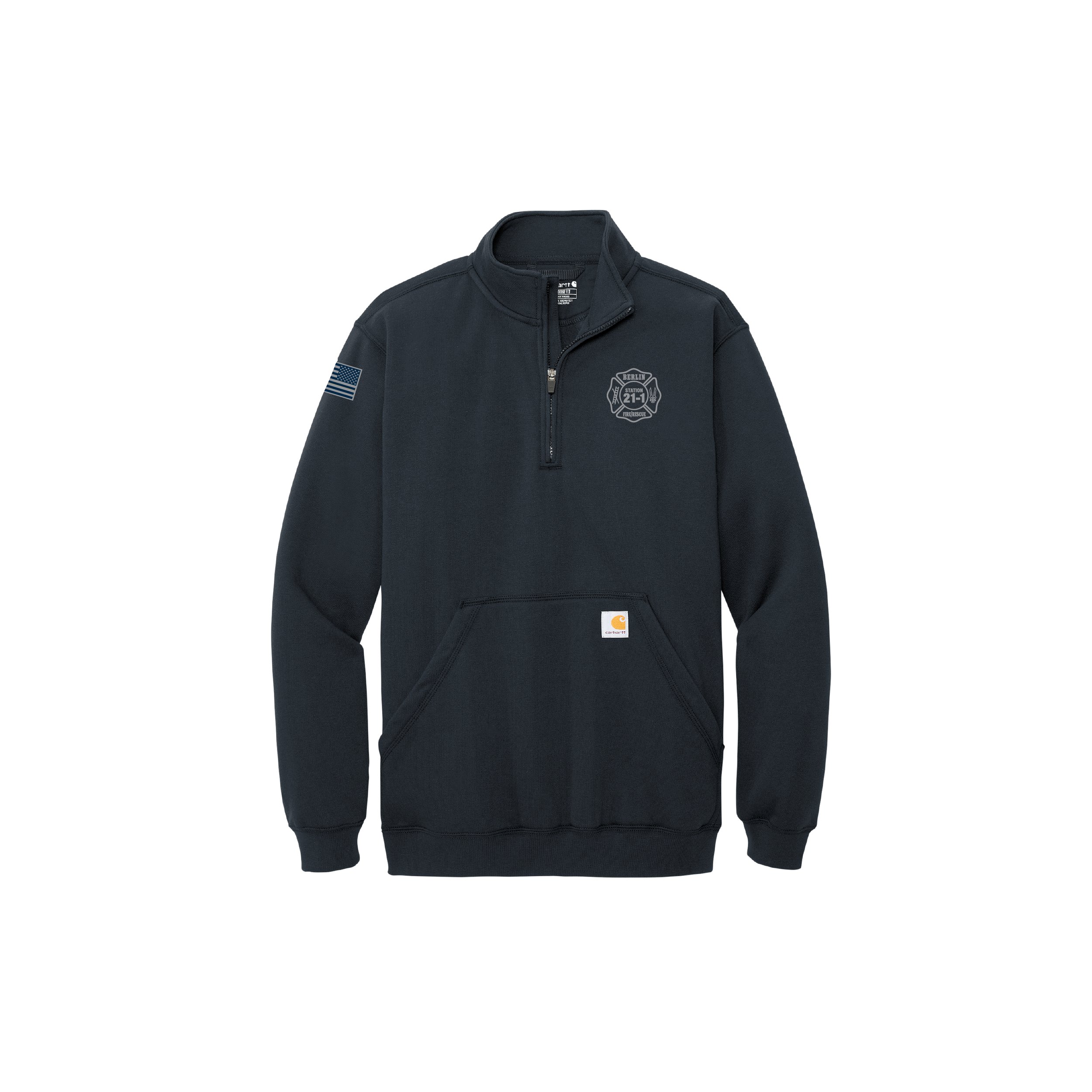 CT105294BF Adult Carhartt Midweight 1/4 Zip!!! Embroidered Logos!