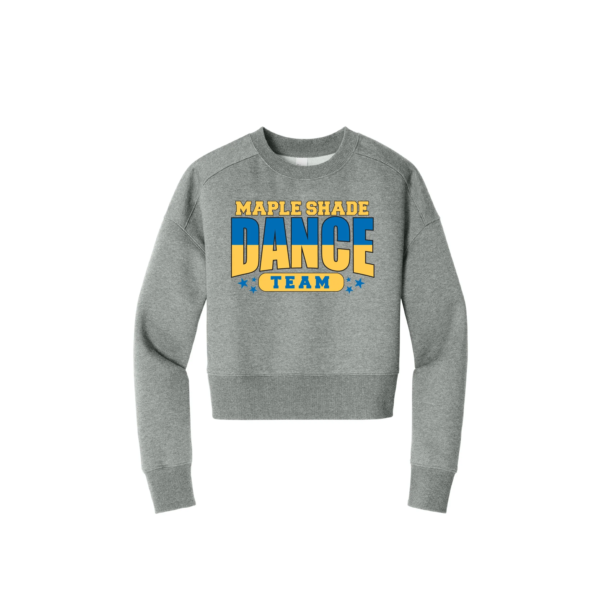 MSDANCE-DT1105-D2 Ladies District Crop Crewneck Sweatshirt!!