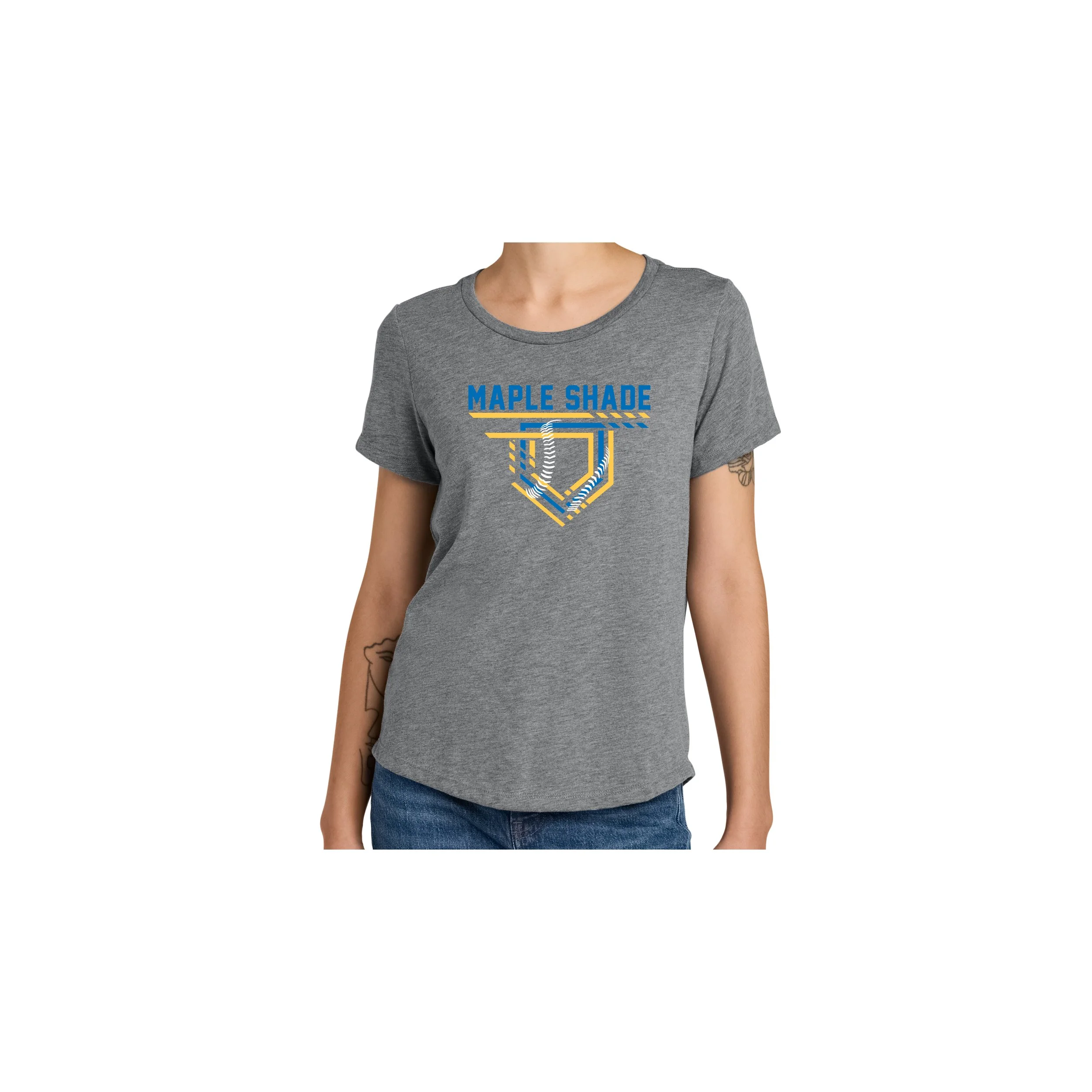 MSBASE-AL2015D1 Women's Tri Blend Scoop Neck Tee!!!