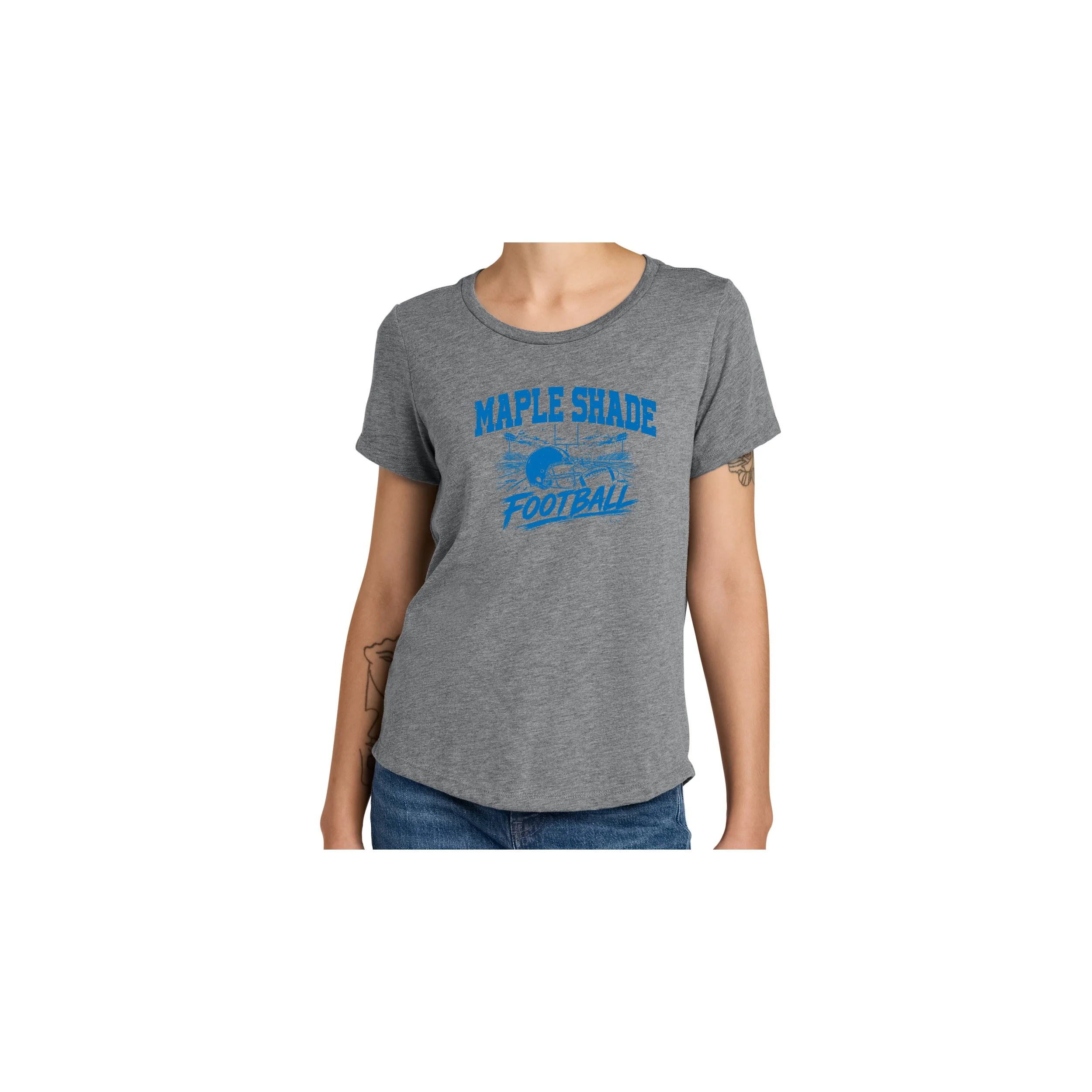 MSF-AL2015-D3 Ladies All Made TriBlend Scoop Neck Short Sleeve Tee