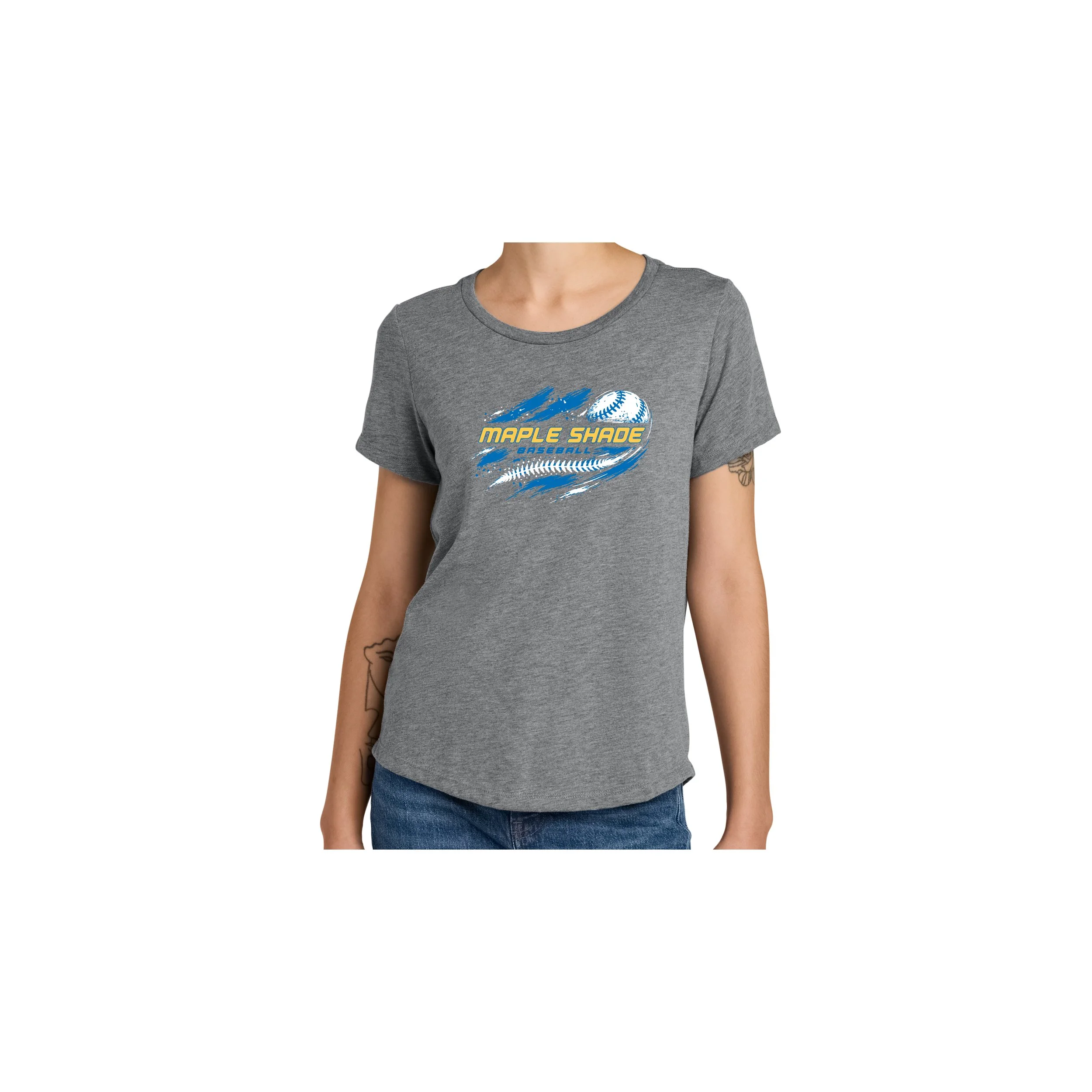 MSBASE-AL2015D2 Women's Tri Blend Scoop Neck Tee!!!