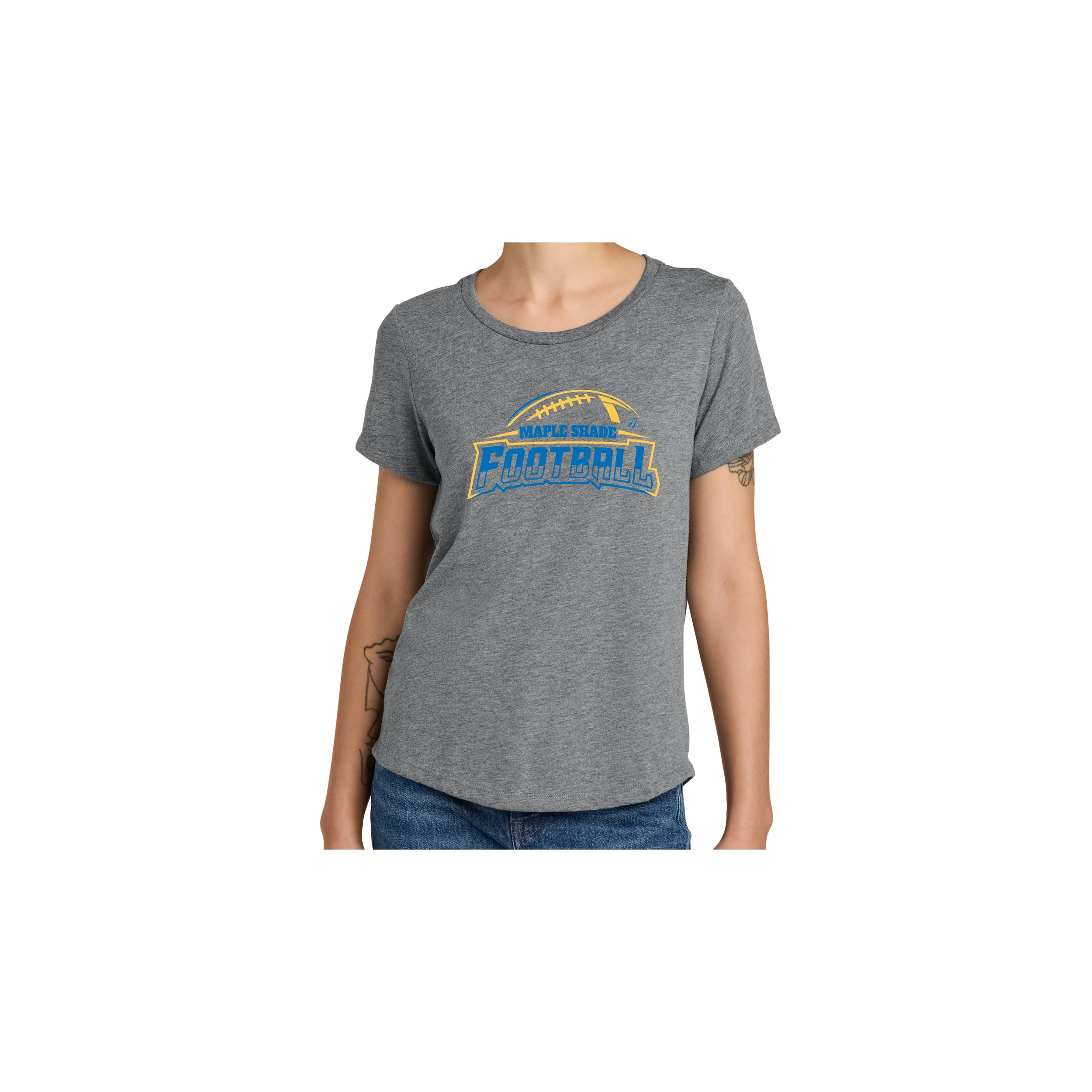 MSF-AL2015-D1 Ladies All Made TriBlend Scoop Neck Short Sleeve Tee