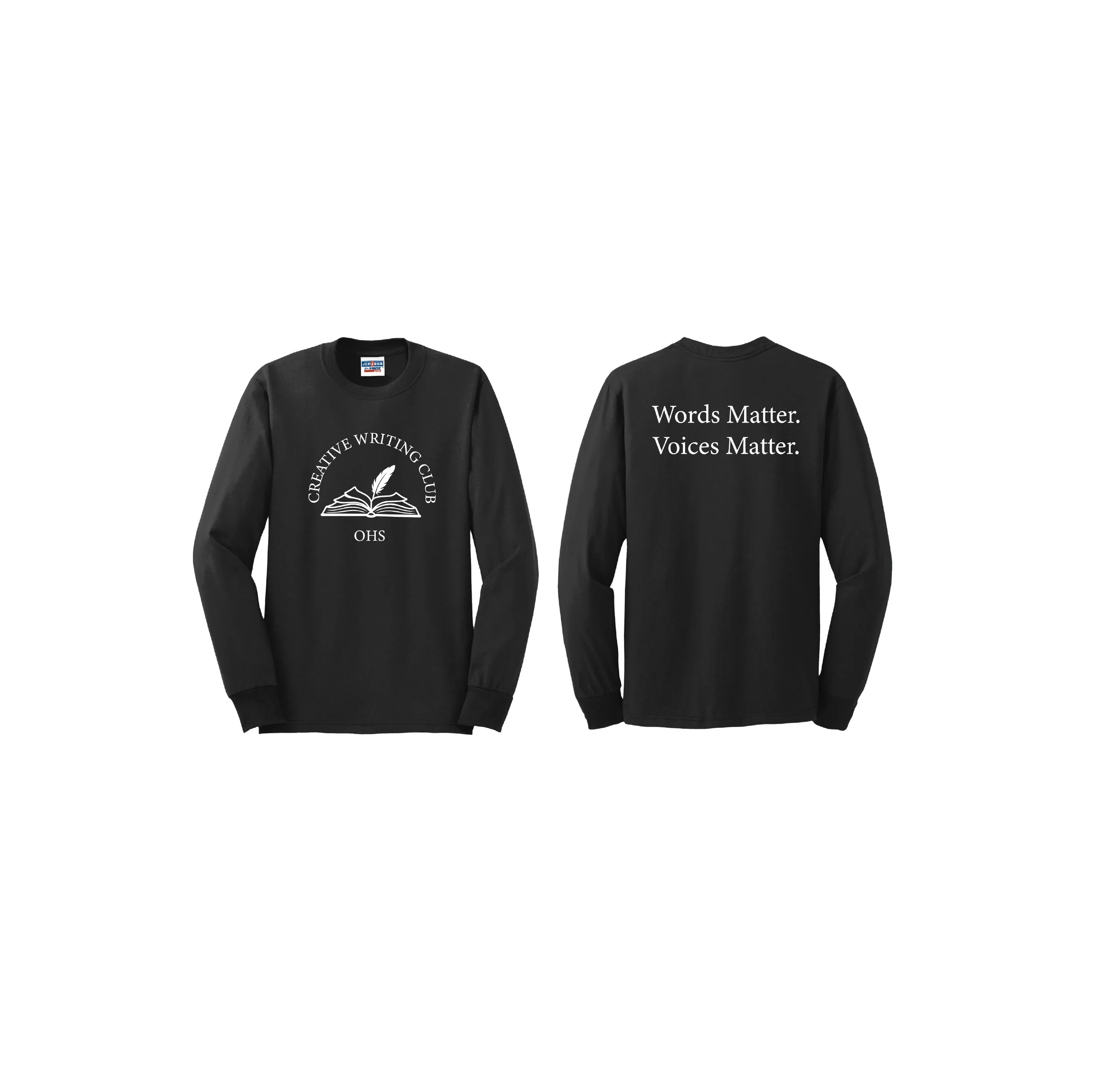 OHSCWC-29LS/BK Jerzees 50/50 Long Sleeve Tee!