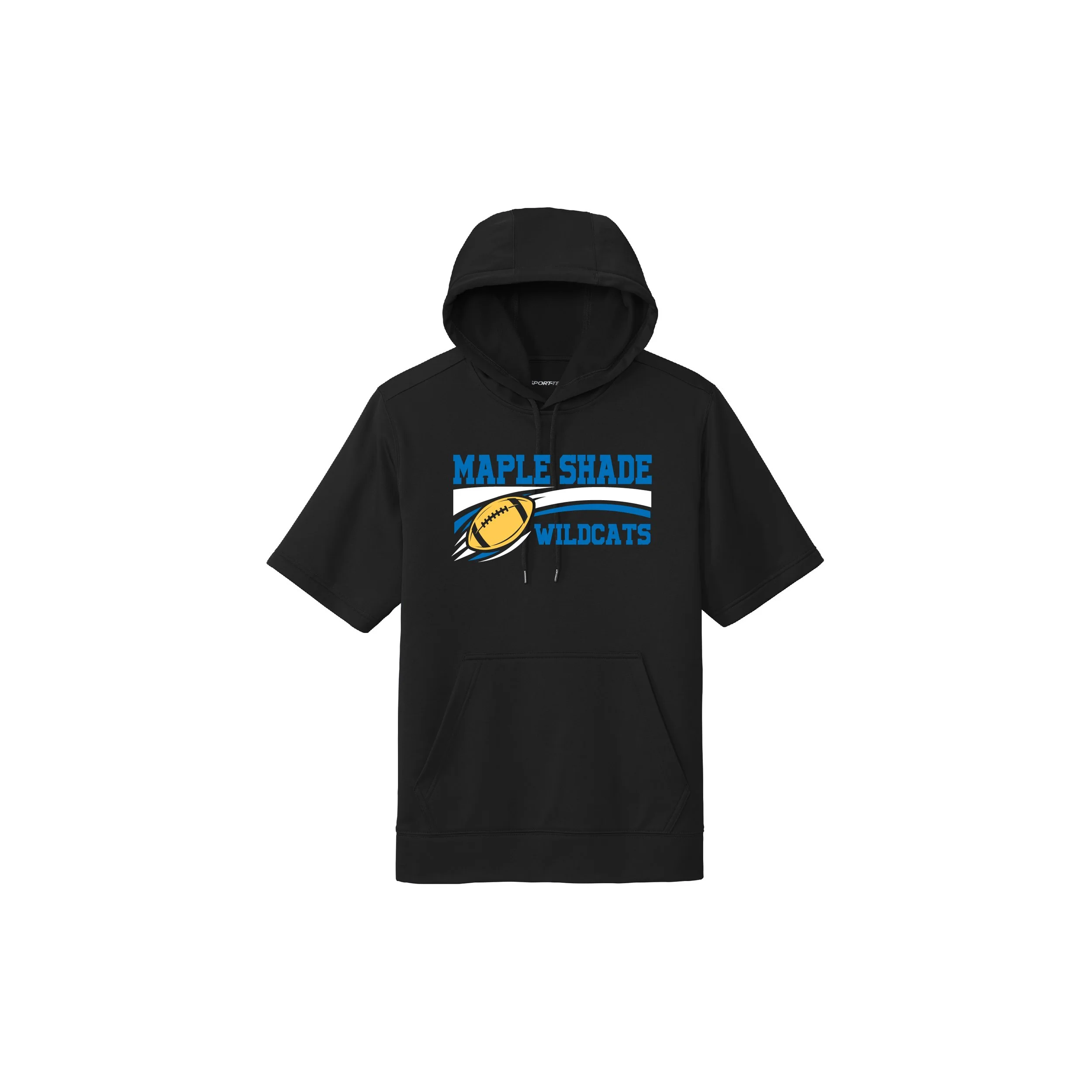 MSF-ST251-D2 Sport Tek Short Sleeve Fleece Hoodie