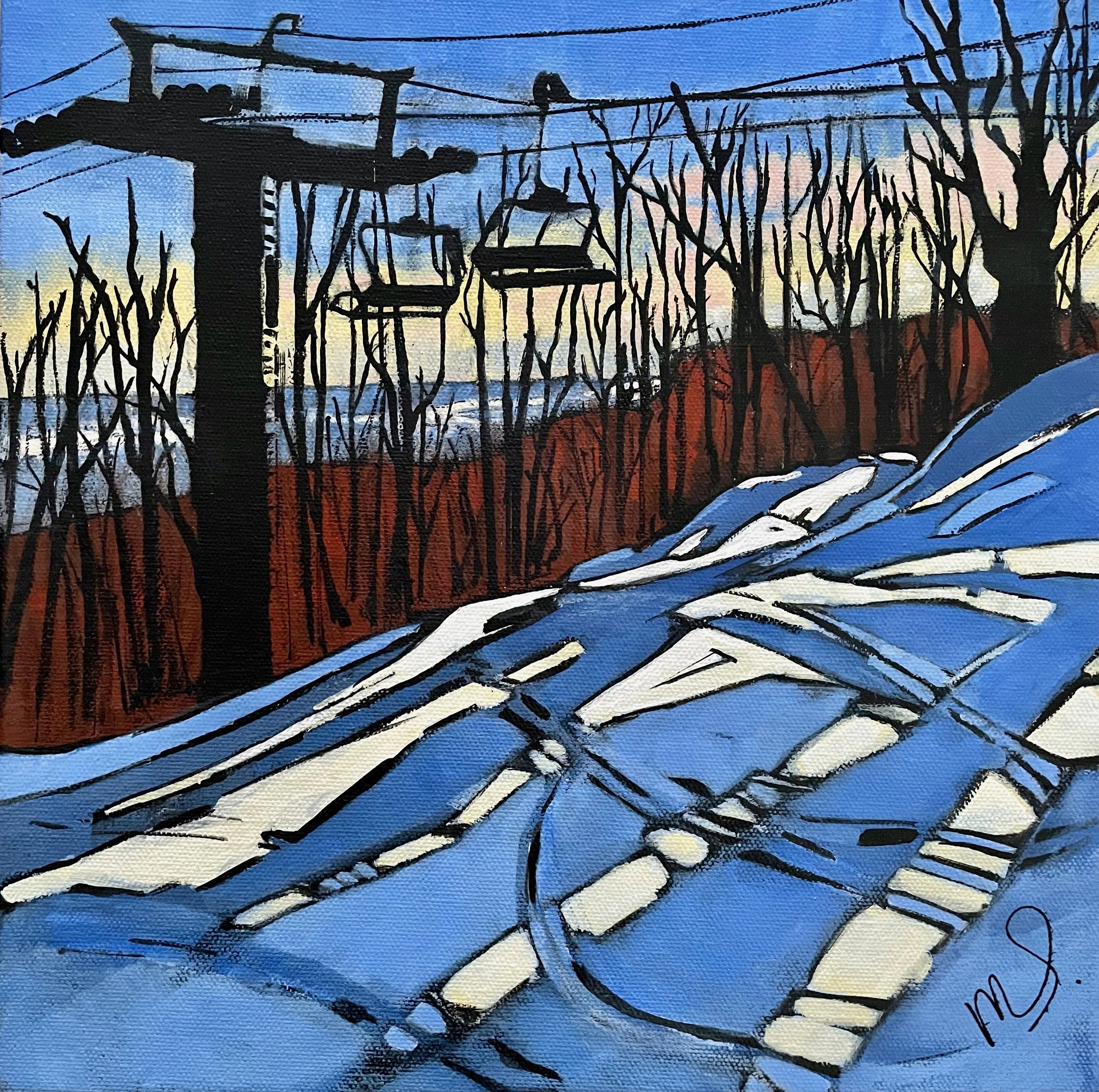 Blue Sunrise
12x12 Acrylic on canvas -SOLD