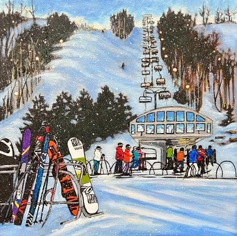 W28 'Twilight Ski' , Blue Mountain