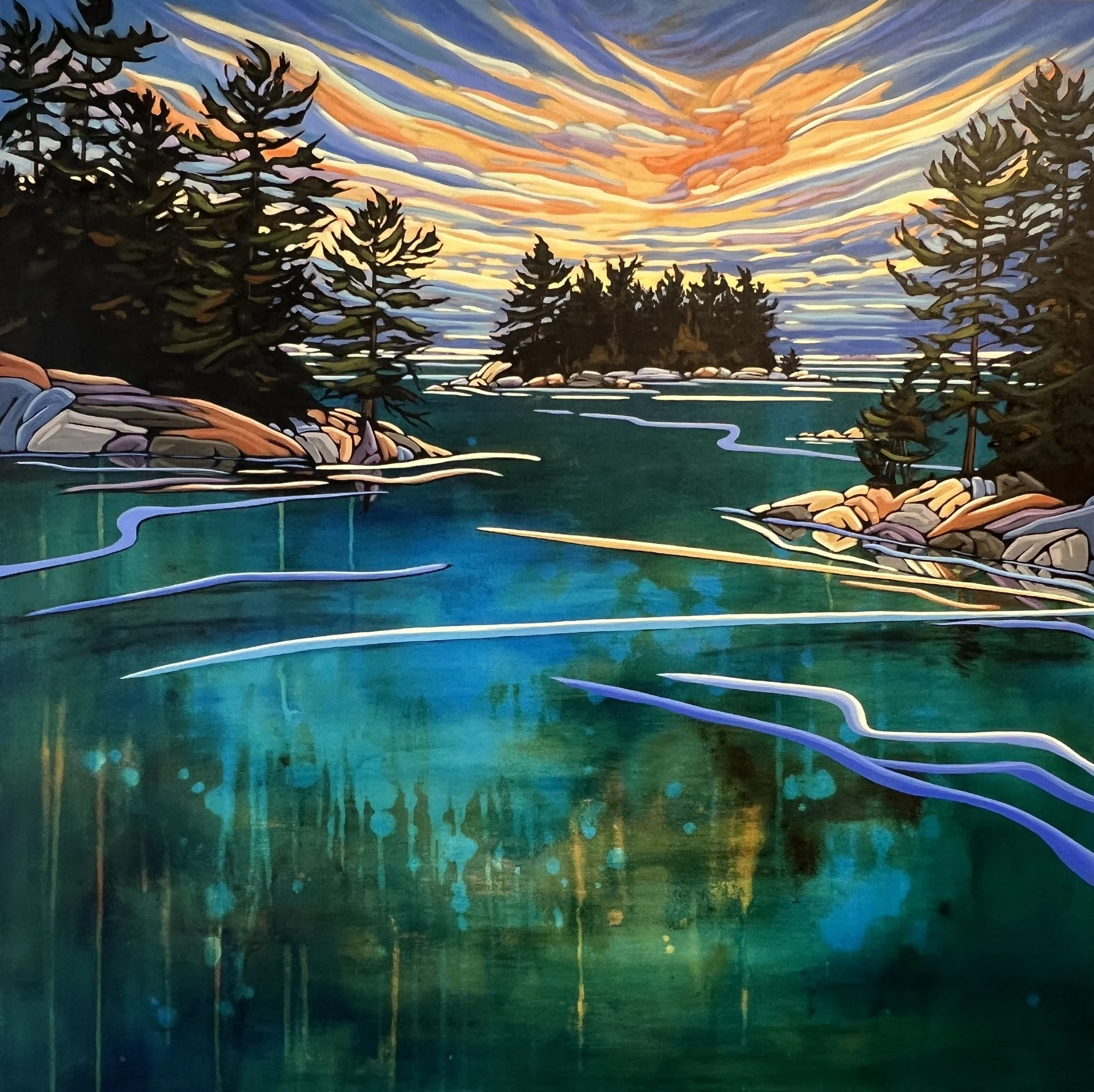 After Glow
Georgian Bay
36x36". $1950