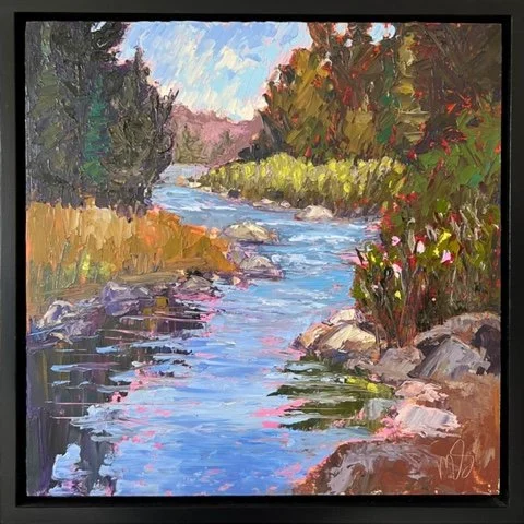 Fireman's Park 
12x12" oil on Wood panel, framed 
$450