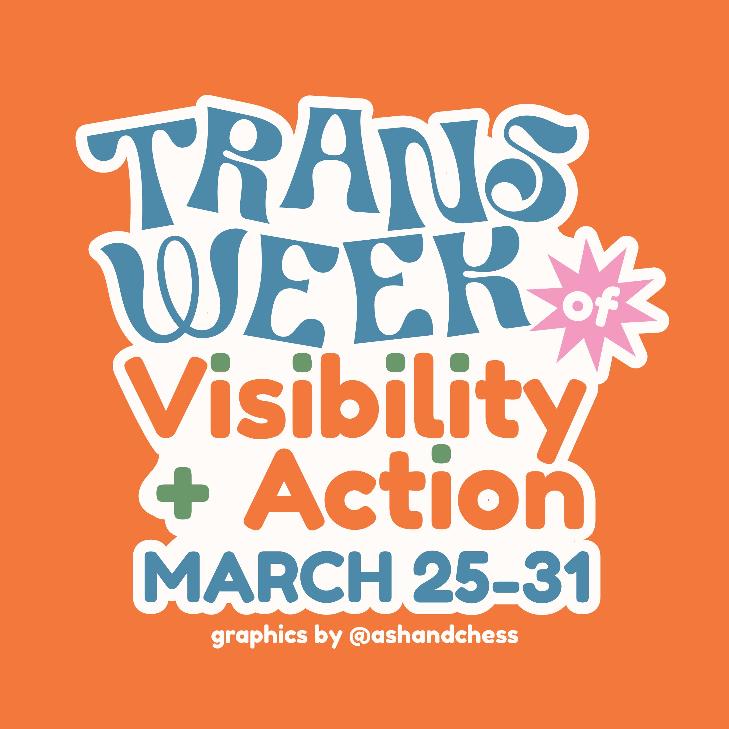 Trans Week of Visibility & Action March 2531, 2022