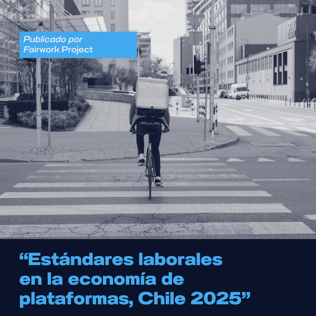 Informe Fairwork Chile 2025: plataformas de reparto continúan con bajos estándares laborales