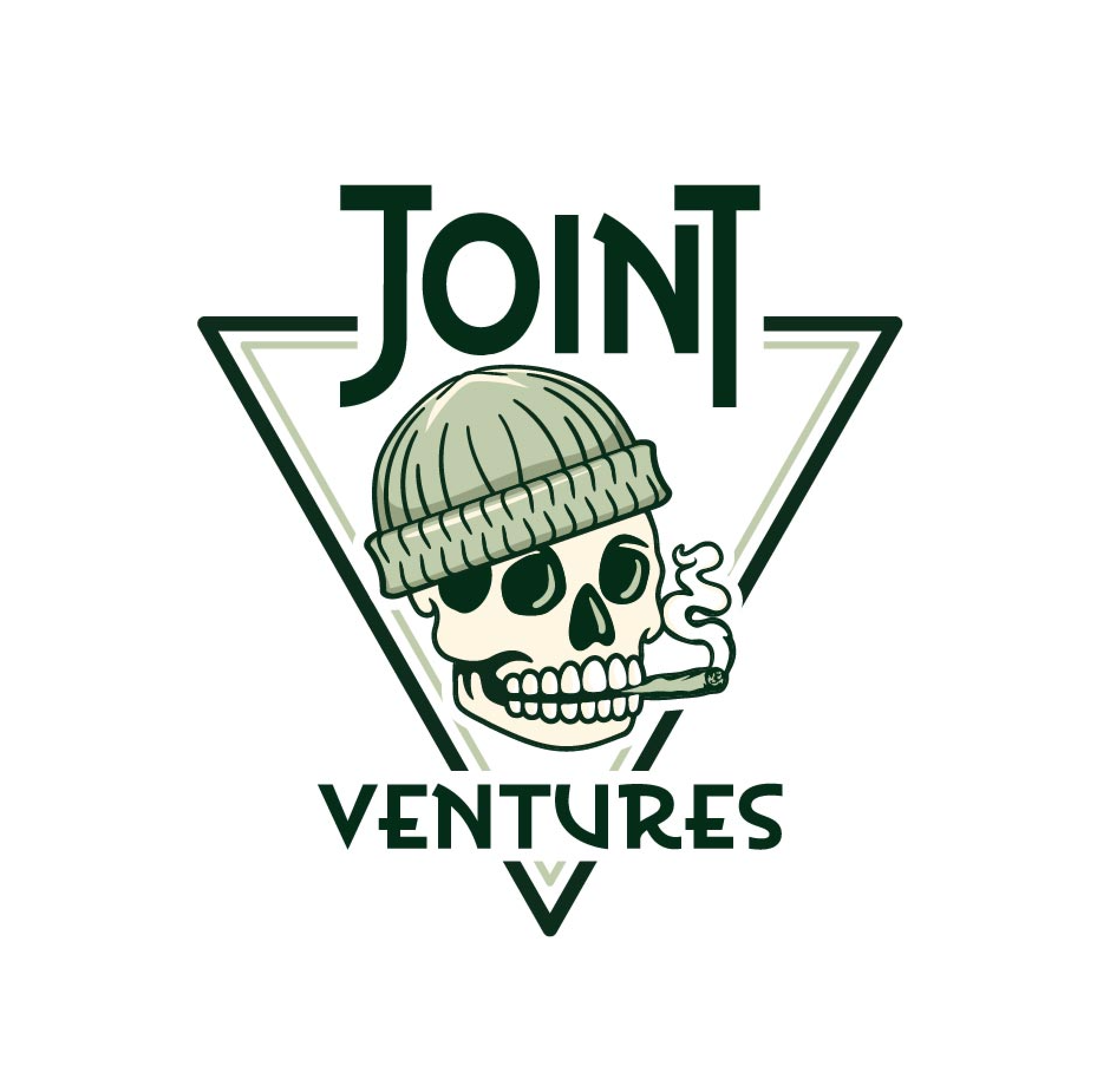 Logo for Venturas featuring a stylized skull wearing a beanie hat, with the word "JOIN" above and "VENTURES" below in bold letters.