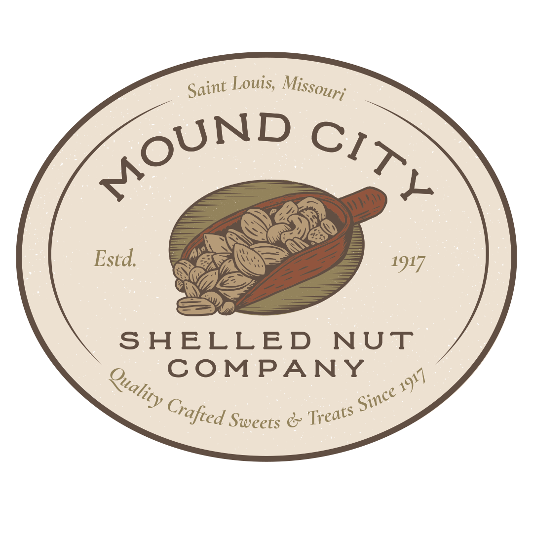 Mound City Full Color Logo Created for Mound City Shelled Nuts in St. Louis Missouri