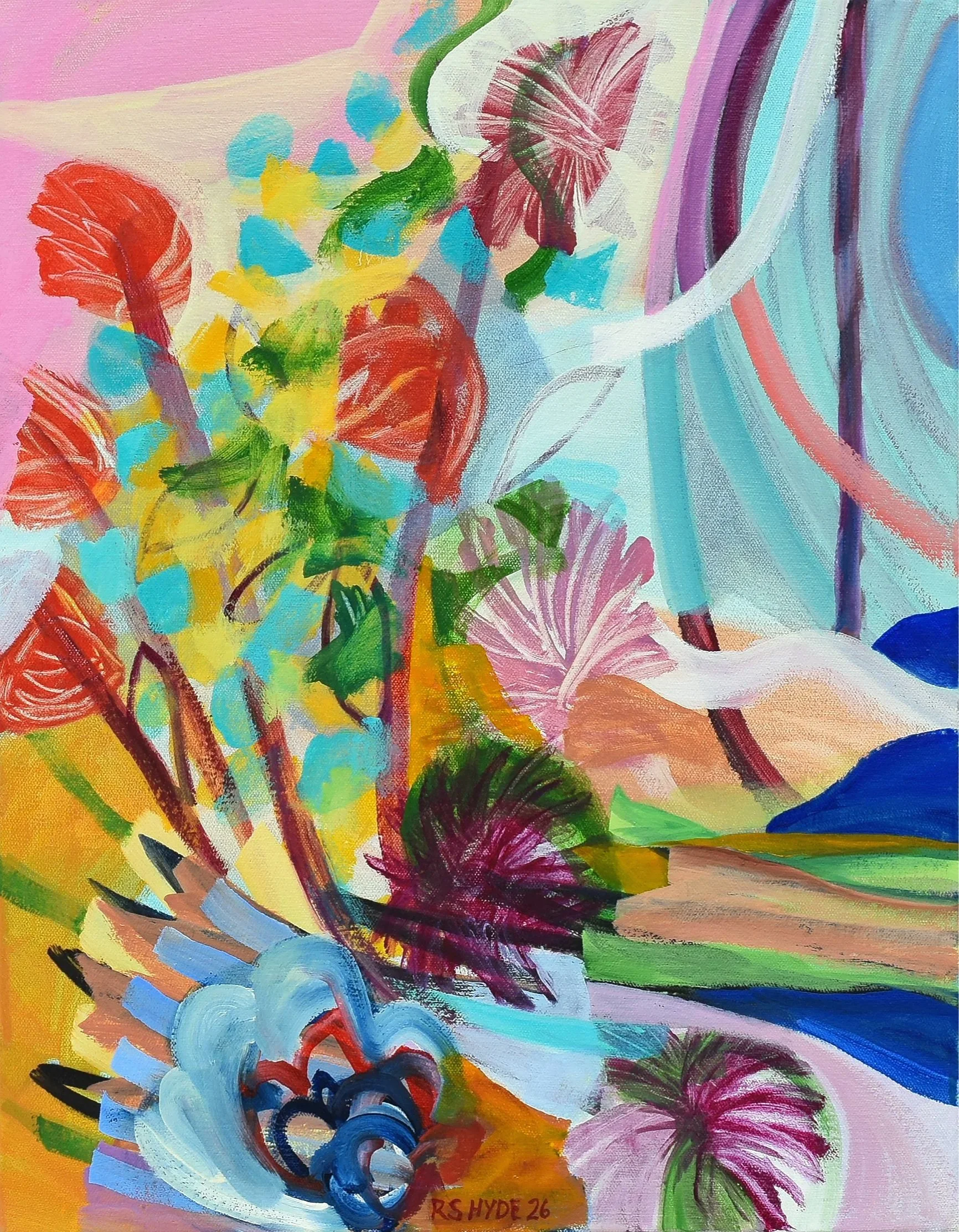 abstract painting - oil on canvas - organic abstraction