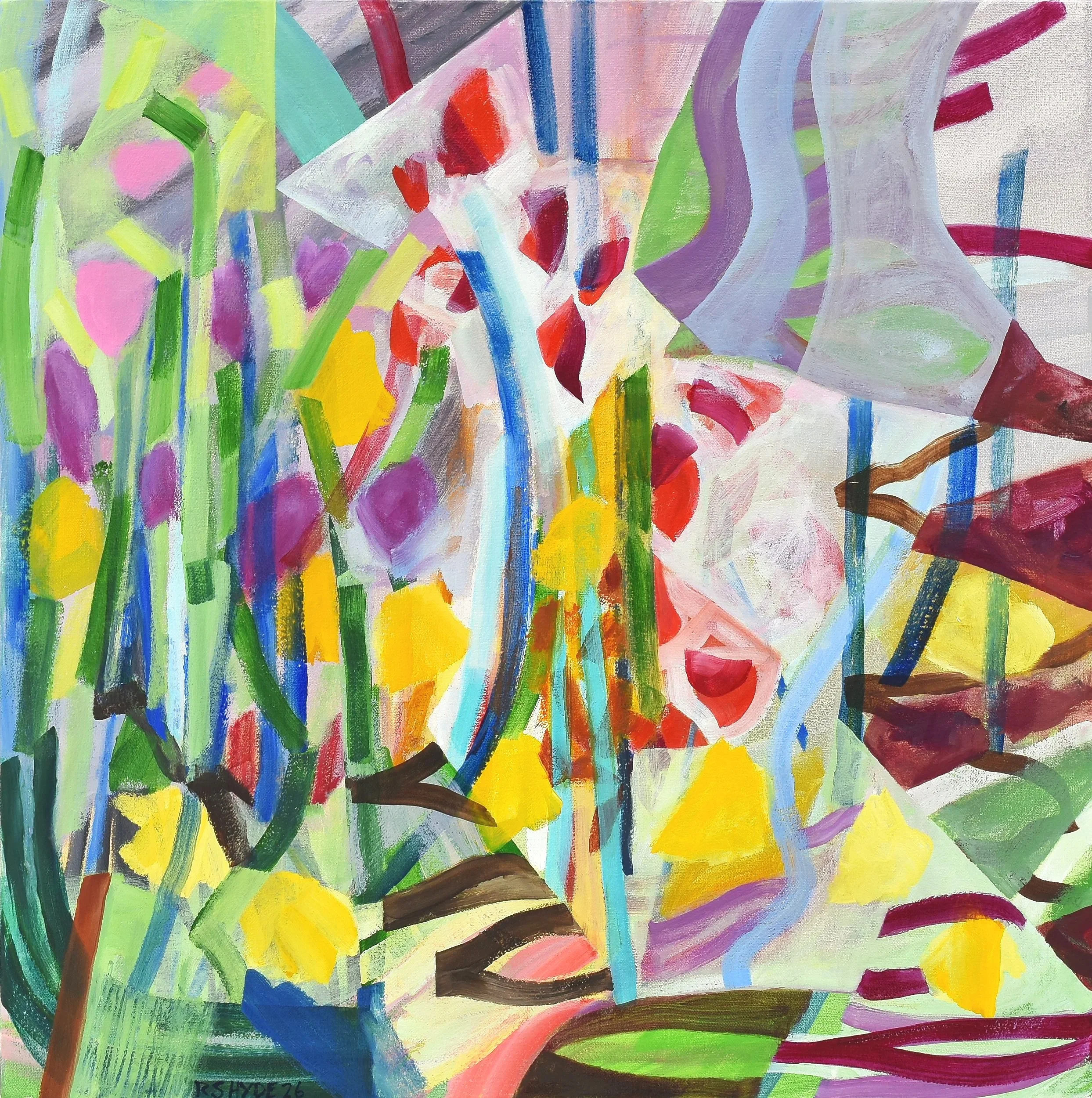 abstract painting - oil on canvas - organic abstraction