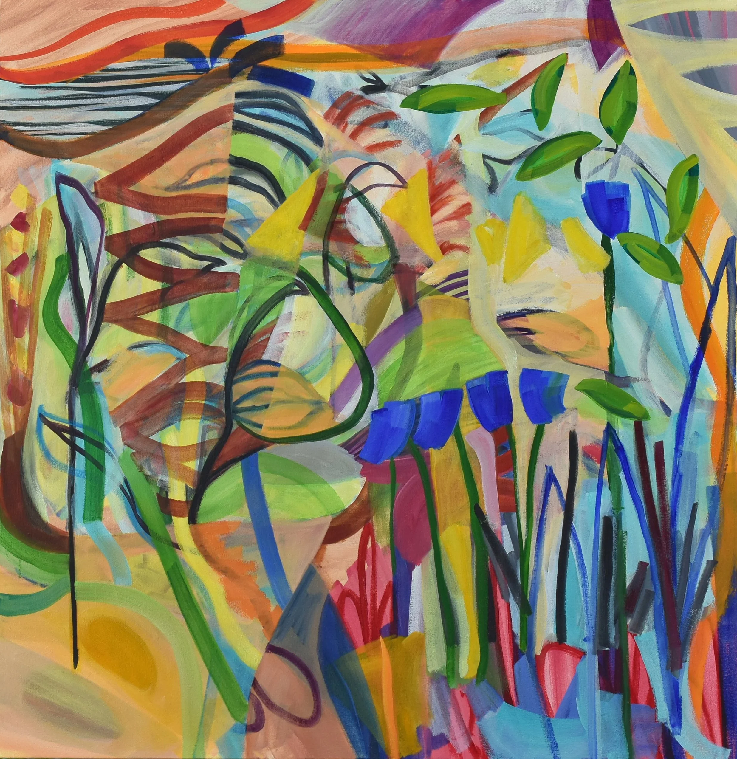 oil painting on canvas - organic abstraction