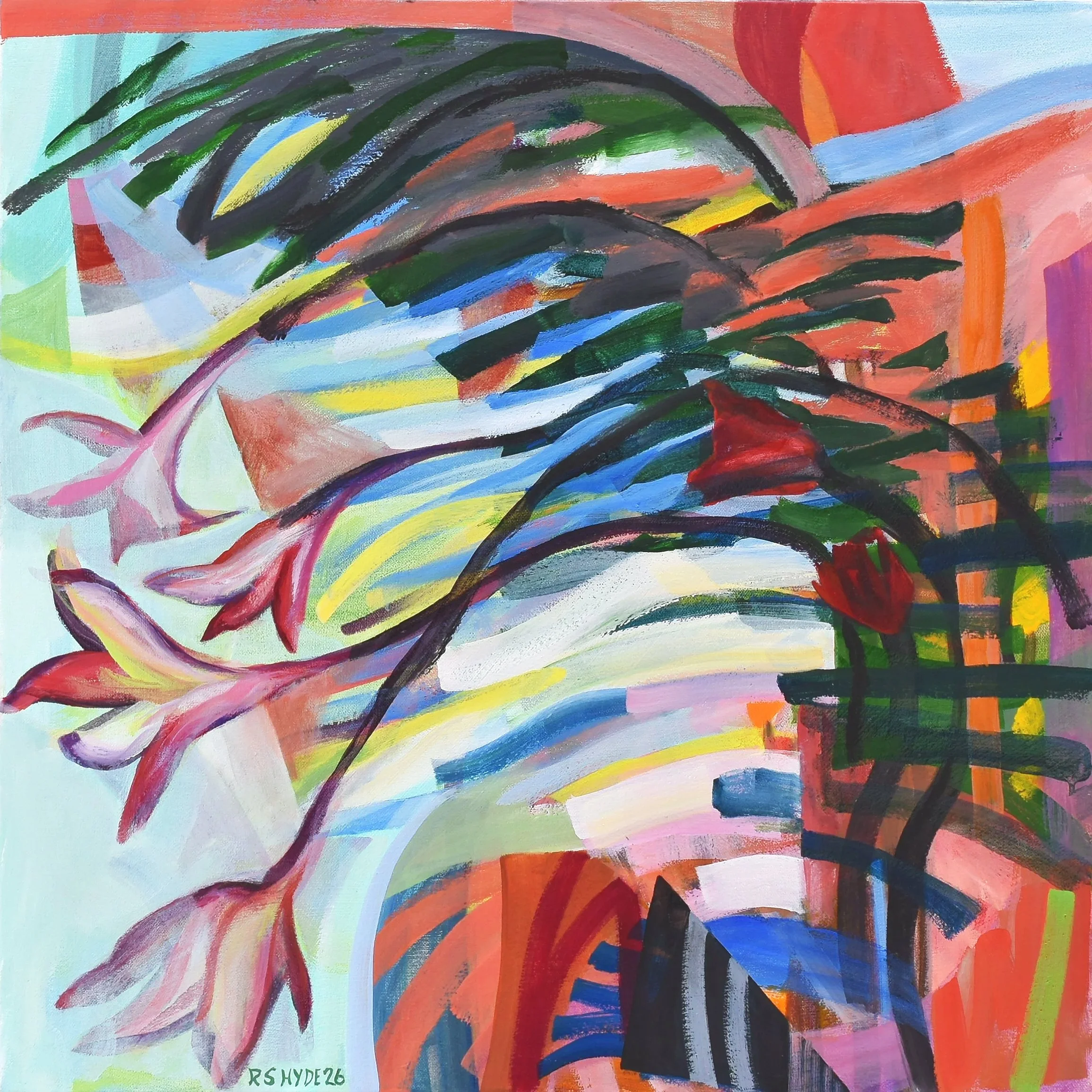 abstract painting - oil on canvas - organic abstraction