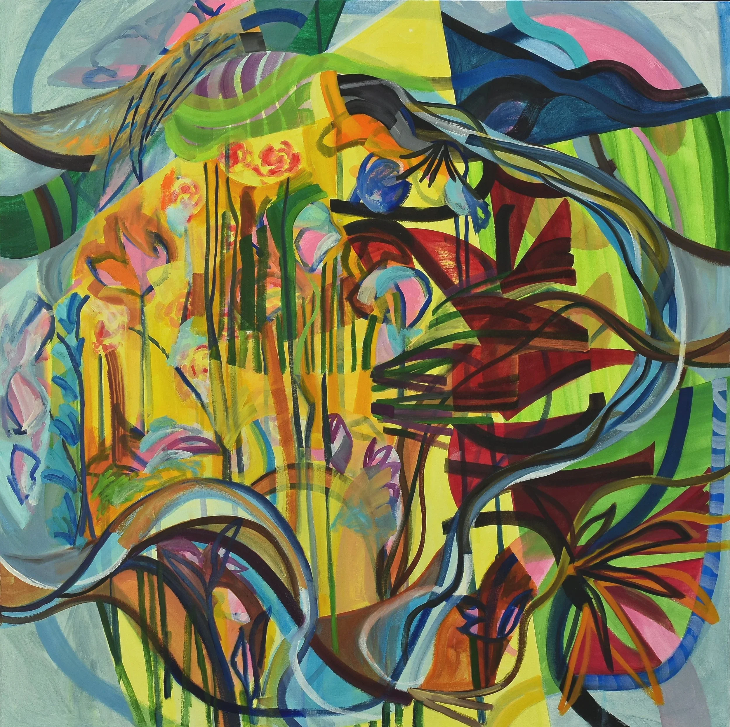 oil painting on canvas - organic abstraction