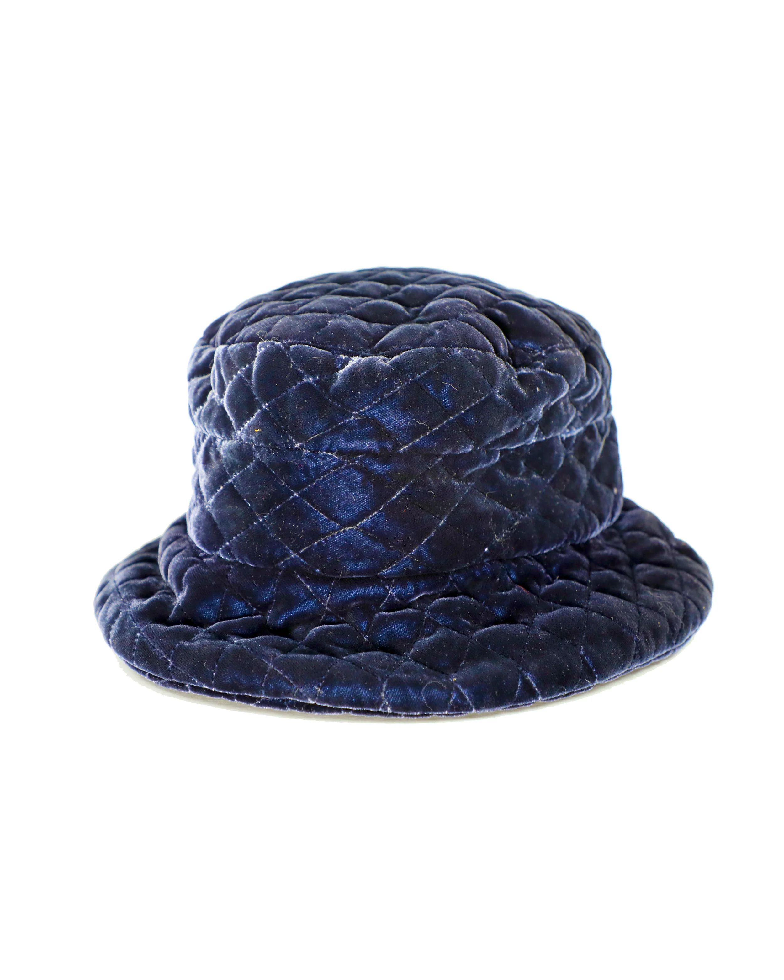 Navy Blue Quilted Hat
