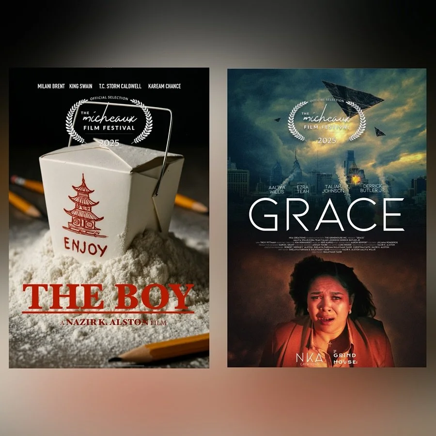 We have (2) films officially selected in the @micheauxfilmfest!

Congratulations to the cast and crew of both of the projects!

&ldquo;The Boy&rdquo; - Directed by @nazirkalston 
&ldquo;Grace&rdquo; - Directed by @SulaymanTahir

Thank you to our prod