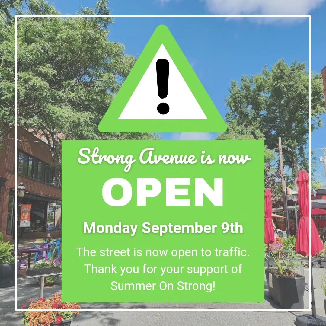 Hi everyone! Strong Avenue is now open for vehicles. Thank you for a terrific 2024 season!! 😊 

Don't forget to check out the @northampton.live calendar for upcoming events to include:

☆ Jazzy Arts Night Out - Friday, September 13th @northamptonjaz