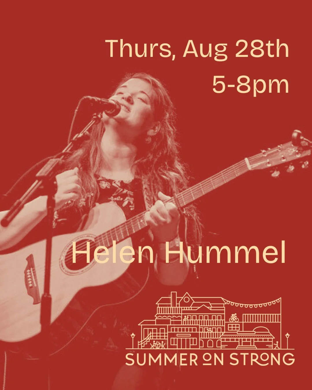 Join us this Thursday, Aug 28th from 5-8pm for Helen Hummel at the Dowd Agencies Performance stage! Singer/songwriter Helen Hummel hails from the green mountains of Vermont. Her music reflects the rural landscape of her upbringing and explores the st