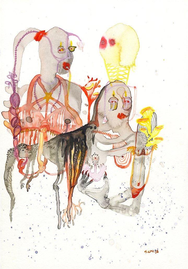 Beauty Supply, 2018, 10"x7", watercolor on paper