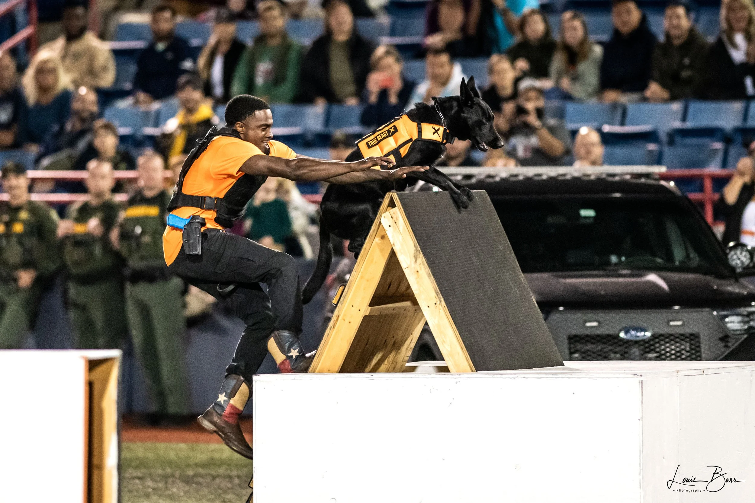 Stan Smith and K-9 Annie Oakley