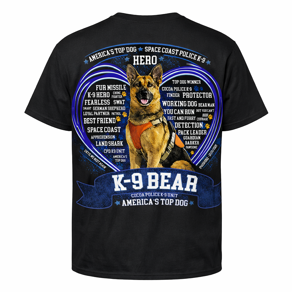 K-9 Bear Commemorative T-Shirt PRE-SALE