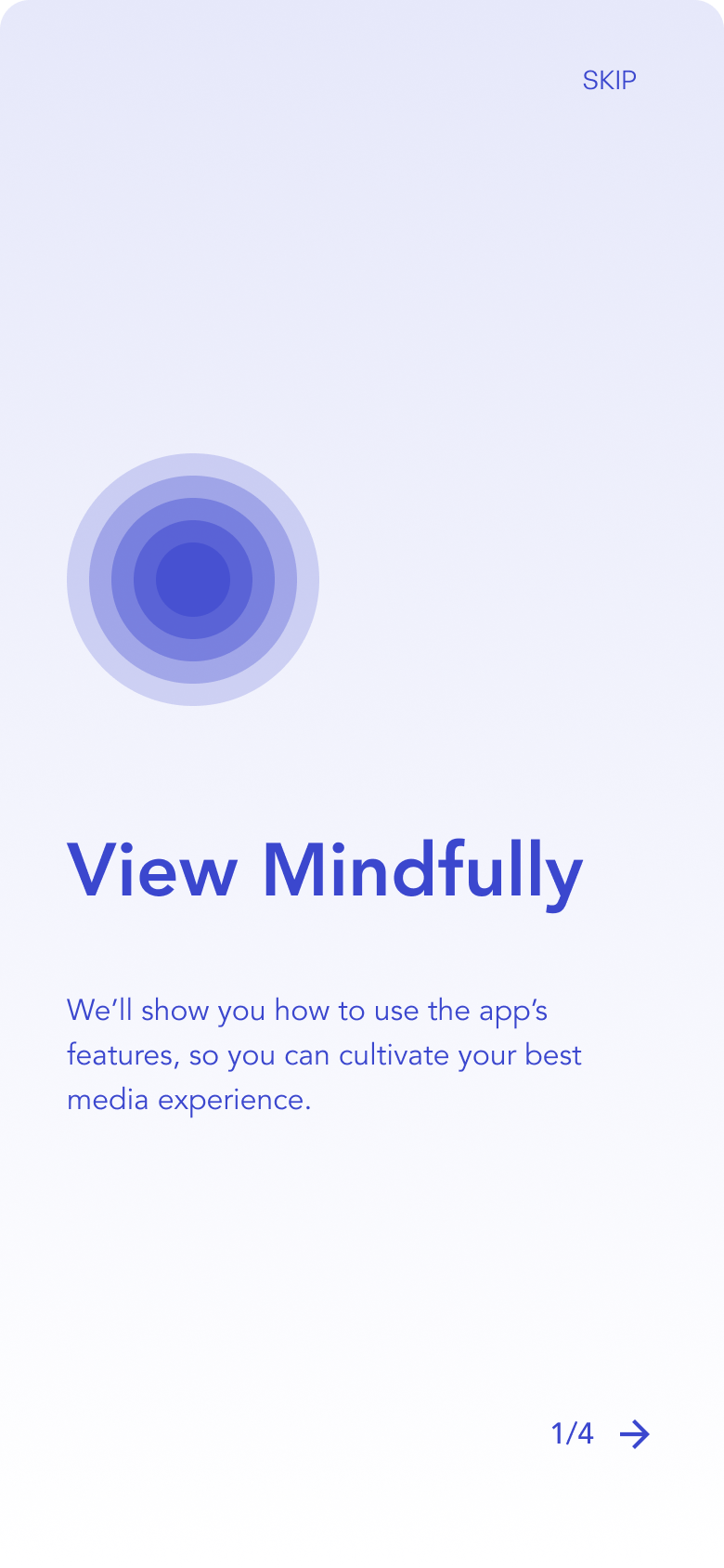 'Cultivate your best media experience' reinforces user control and intentionality over passive consumption.