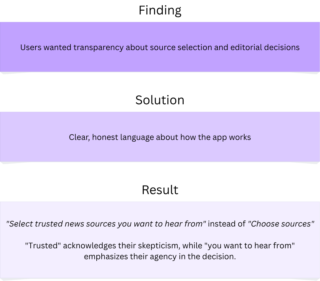 Transparency that acknowledges user skepticism